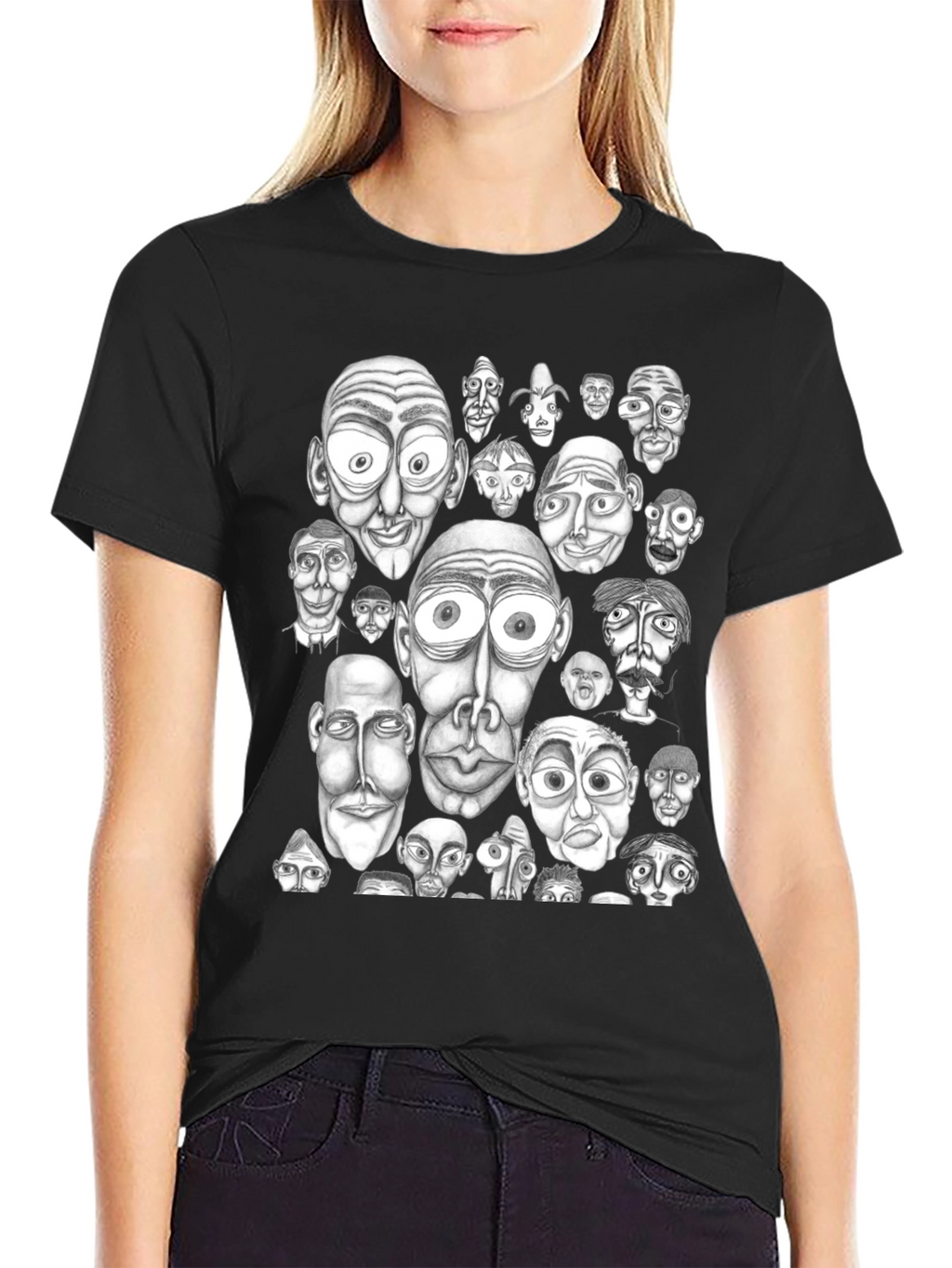 Faces Galore Graphic Tee