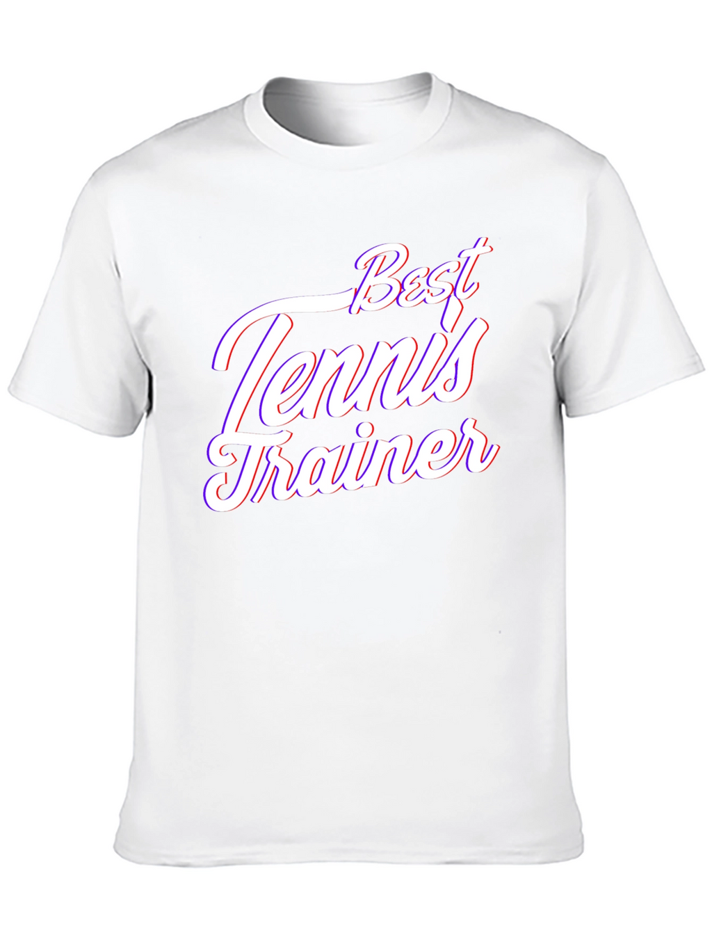 Best Tennis Trainer Black T-Shirt