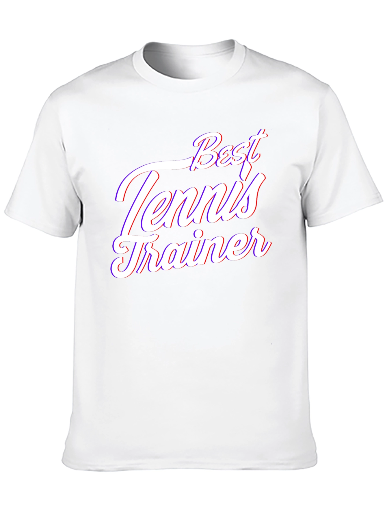 Best Tennis Trainer Black T-Shirt