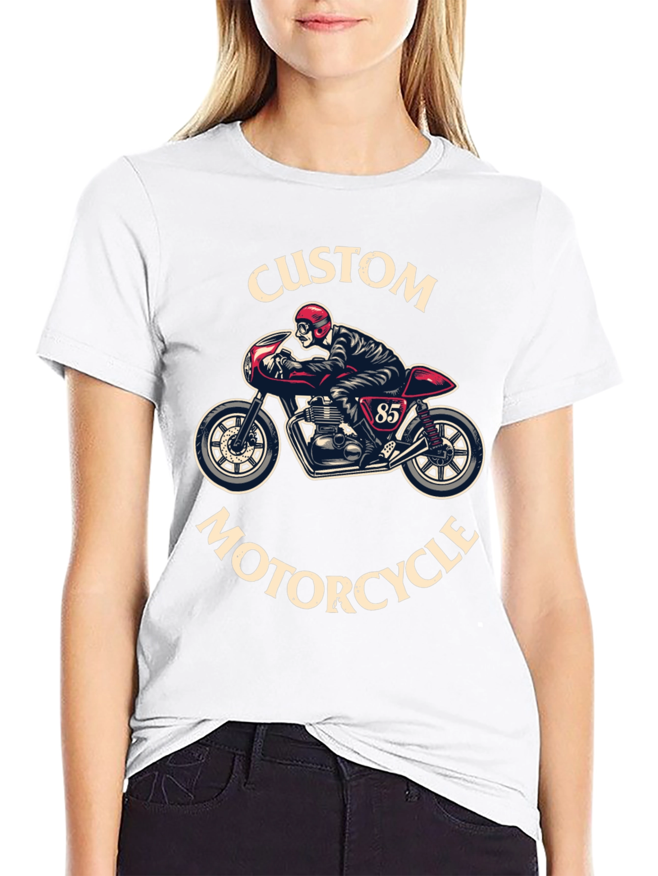 Custom Motorcycle Graphic T-Shirt