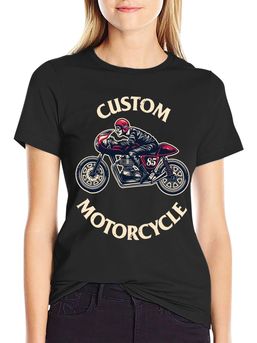 Custom Motorcycle Graphic T-Shirt