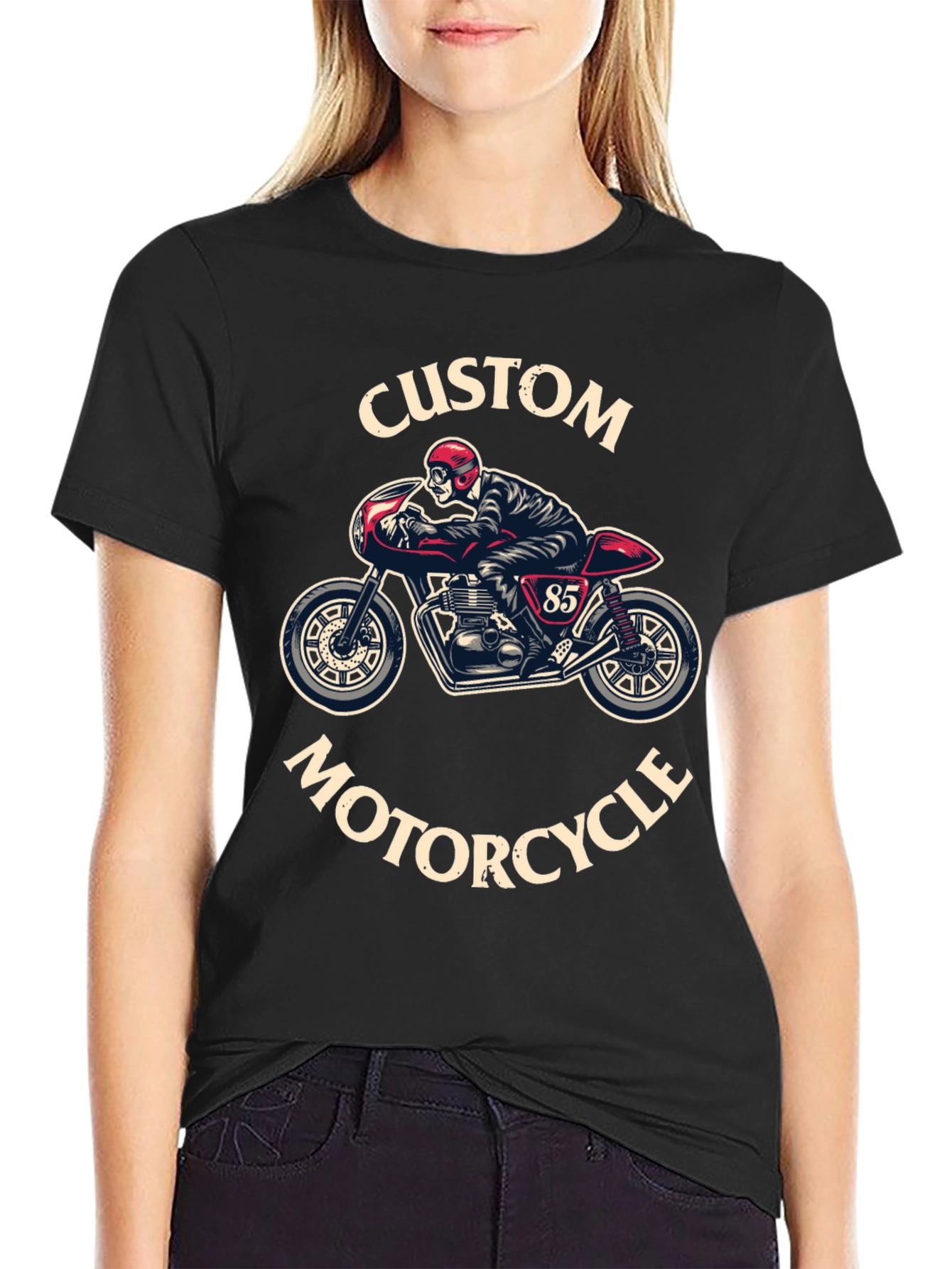 Custom Motorcycle Graphic T-Shirt