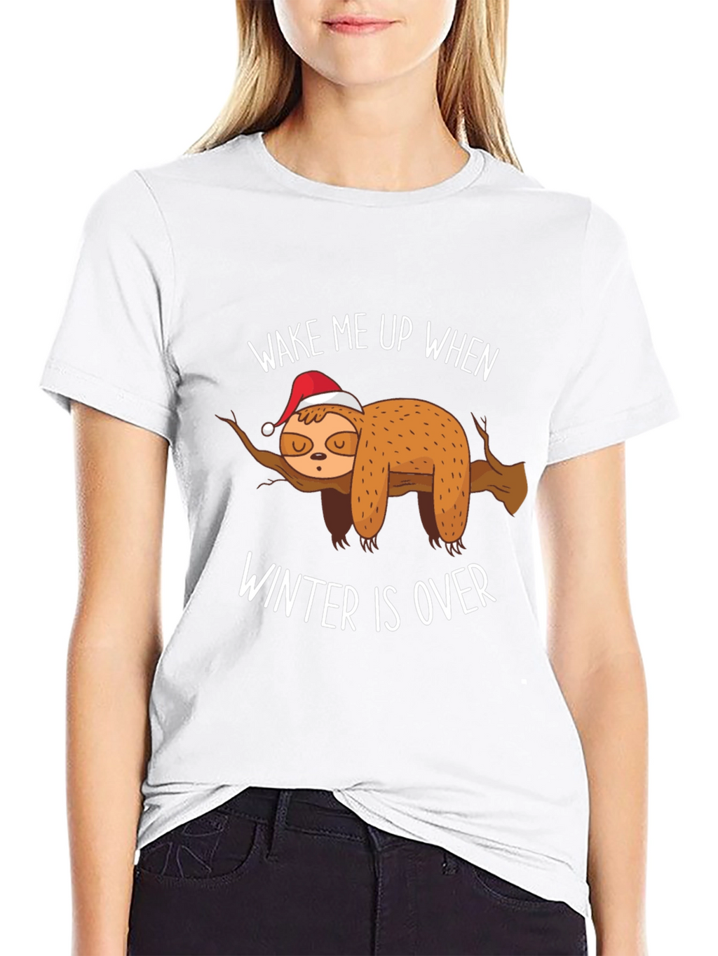 Wake Me Up When Winter Is Over Sloth T-Shirt