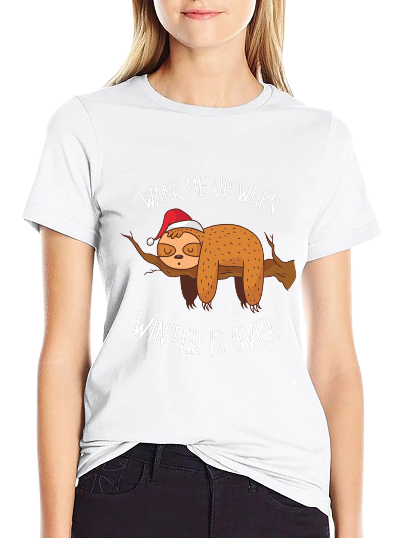 Wake Me Up When Winter Is Over Sloth T-Shirt