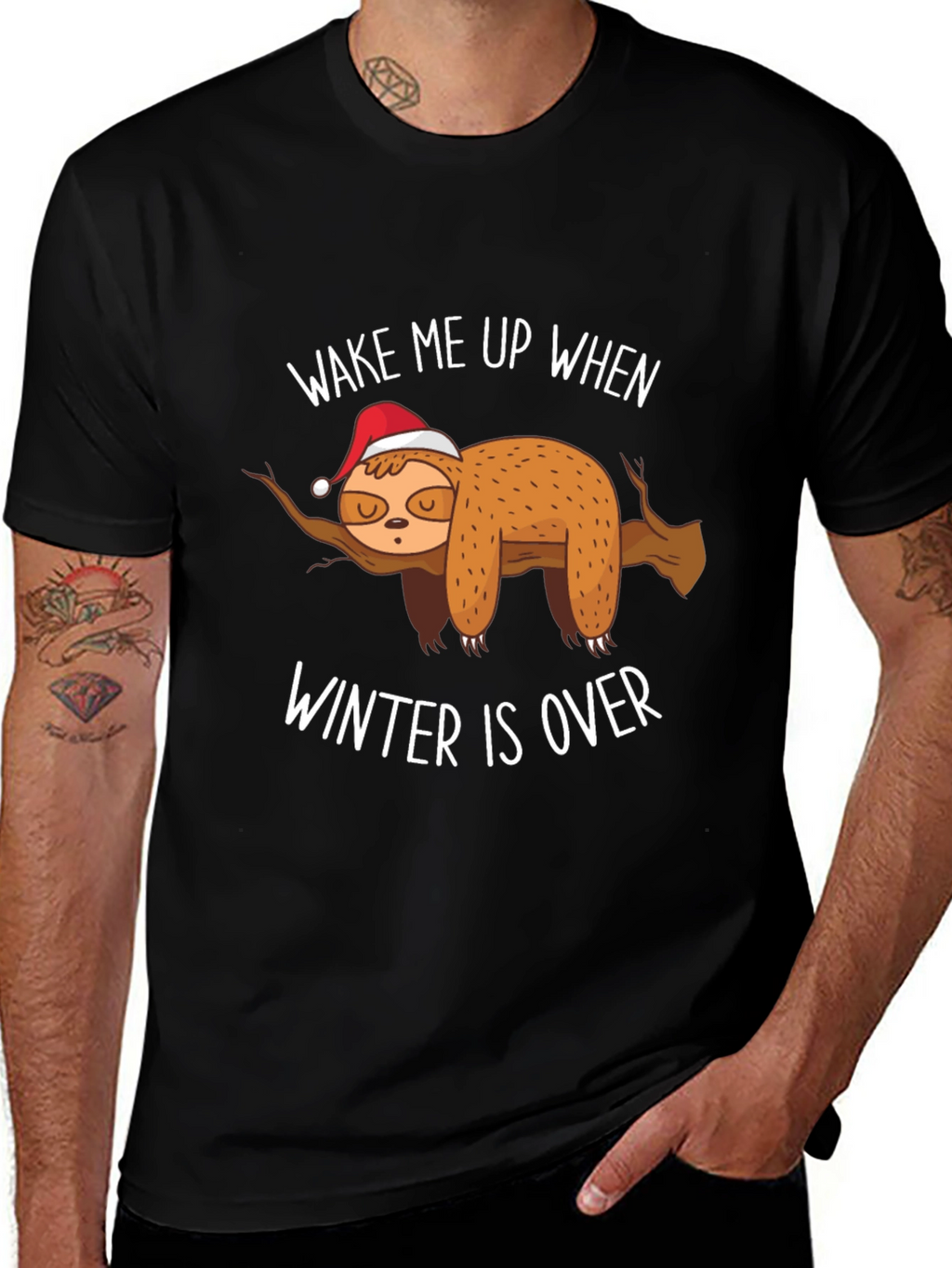 Wake Me Up When Winter Is Over Sloth T-Shirt