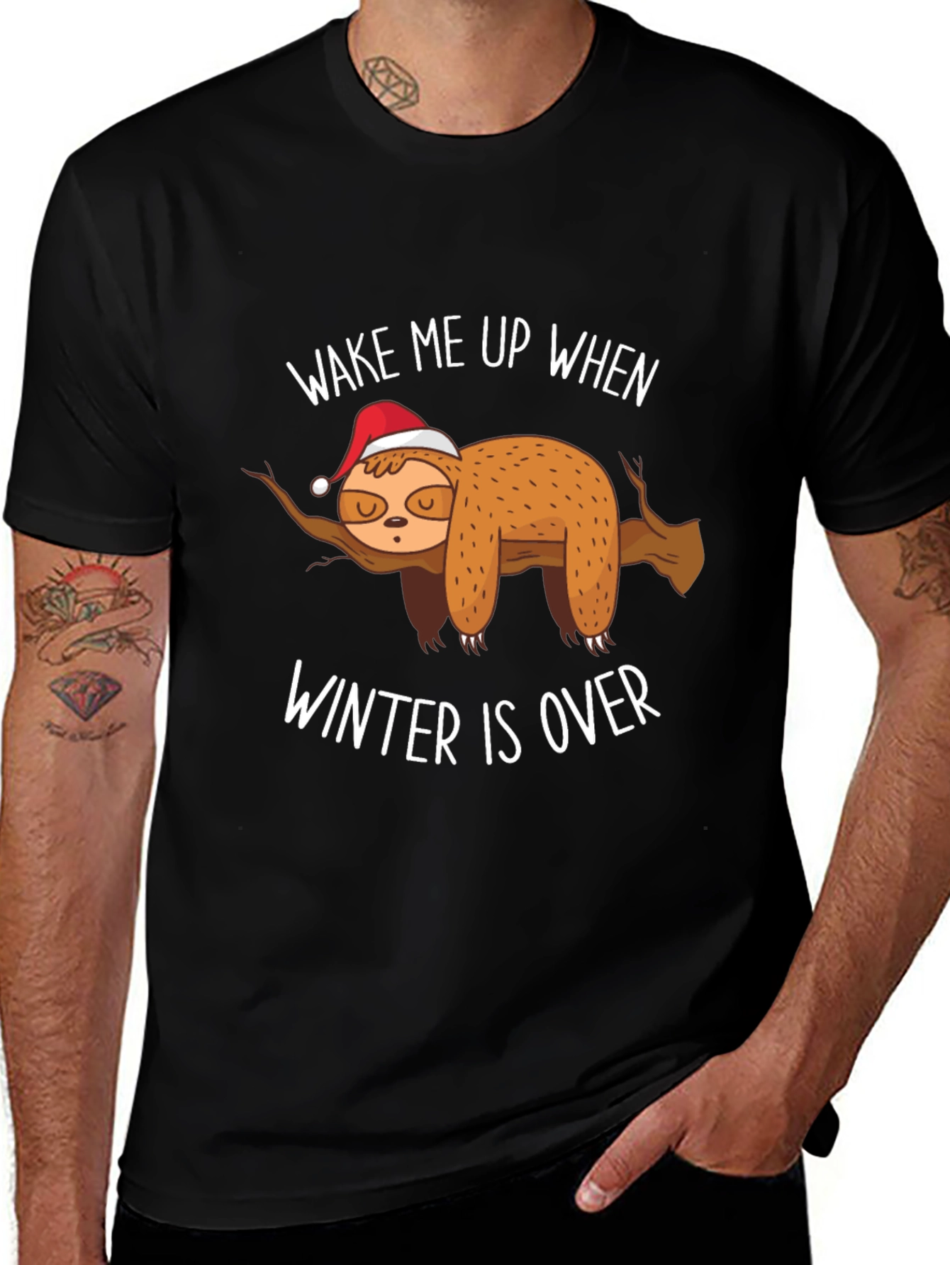 Wake Me Up When Winter Is Over Sloth T-Shirt