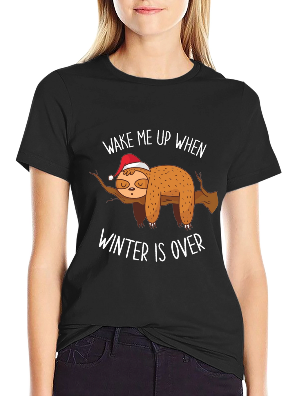 Wake Me Up When Winter Is Over Sloth T-Shirt