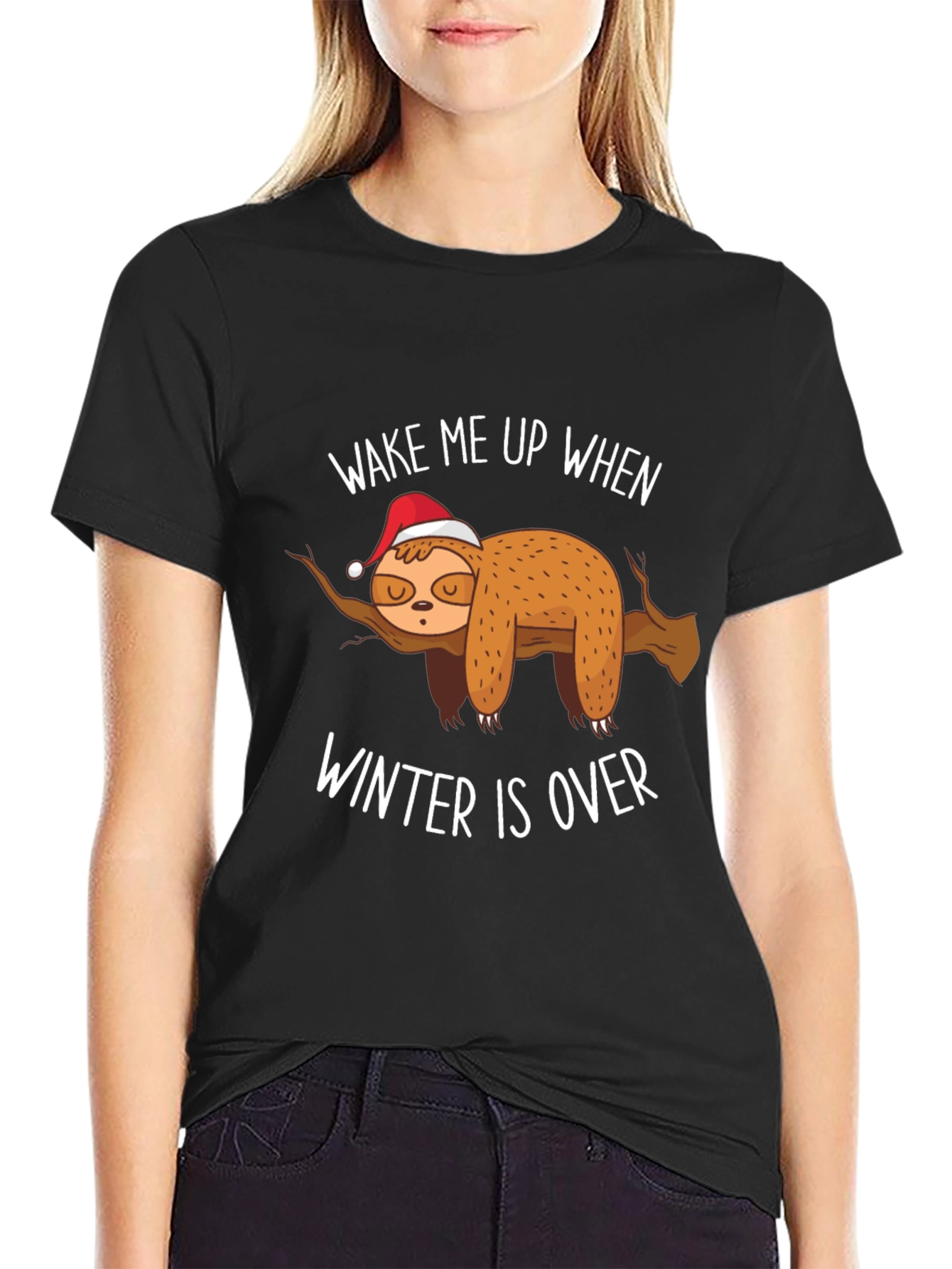 Wake Me Up When Winter Is Over Sloth T-Shirt