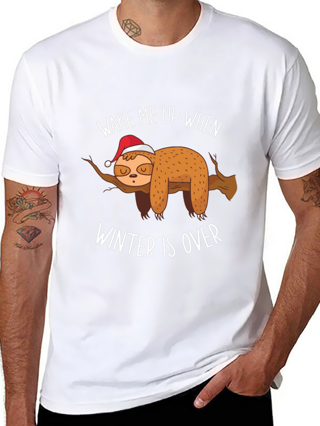 Wake Me Up When Winter Is Over Sloth T-Shirt