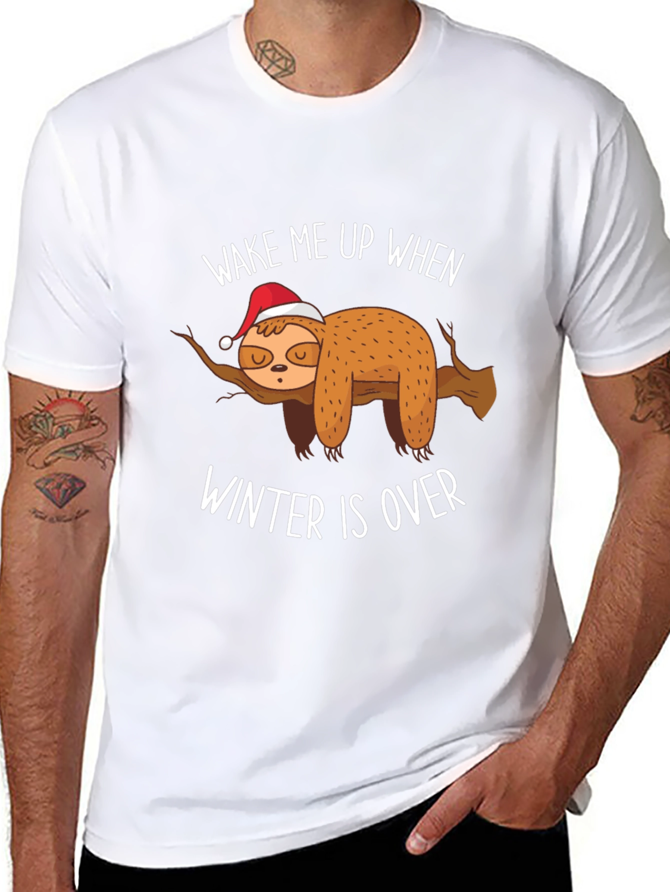 Wake Me Up When Winter Is Over Sloth T-Shirt