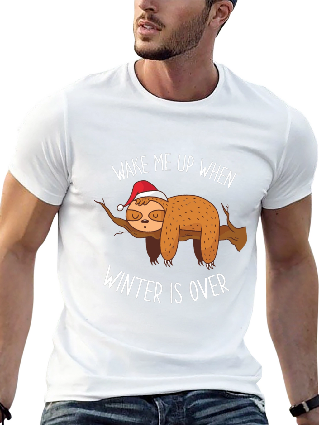 Wake Me Up When Winter Is Over Sloth T-Shirt