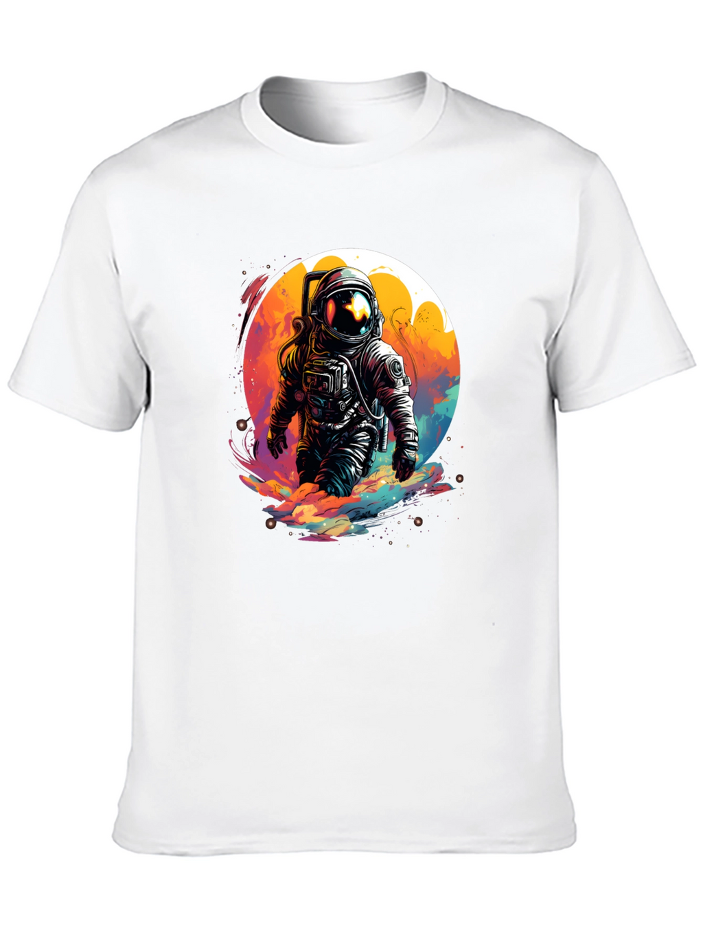 Astronaut in Space T-Shirt - Unique Graphic Tee