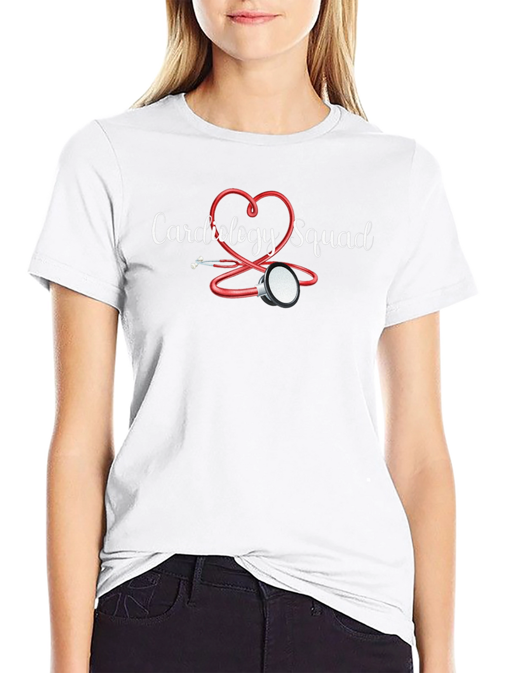 Cardiology Squad Stethoscope Heart T-Shirt