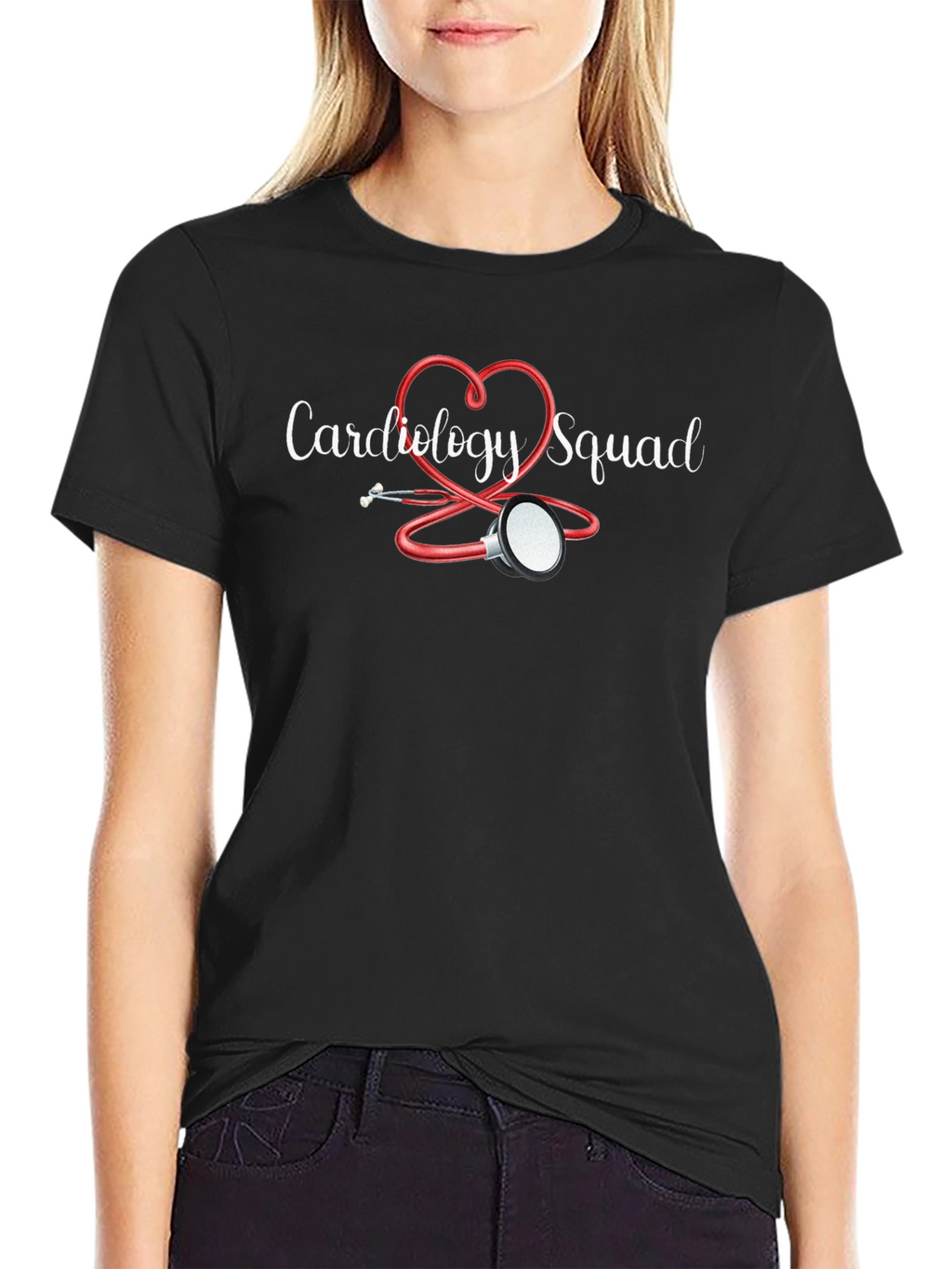 Cardiology Squad Stethoscope Heart T-Shirt