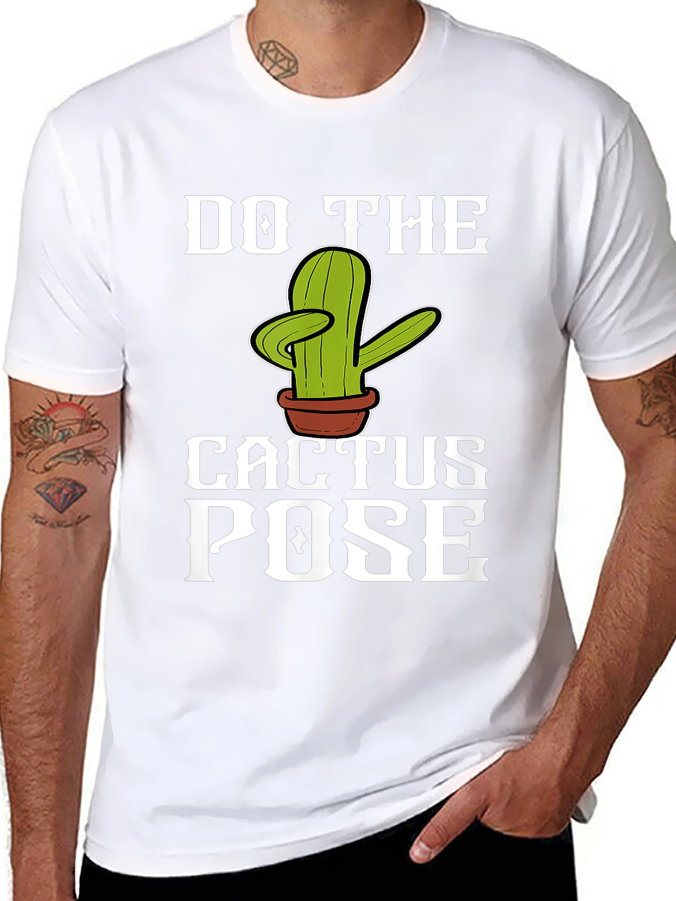Do The Cactus Pose Graphic T-Shirt