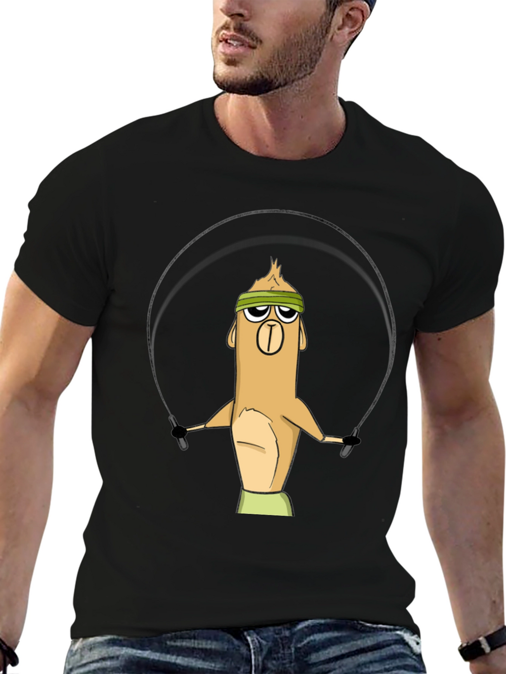 Funny Cartoon Character Workout T-Shirt