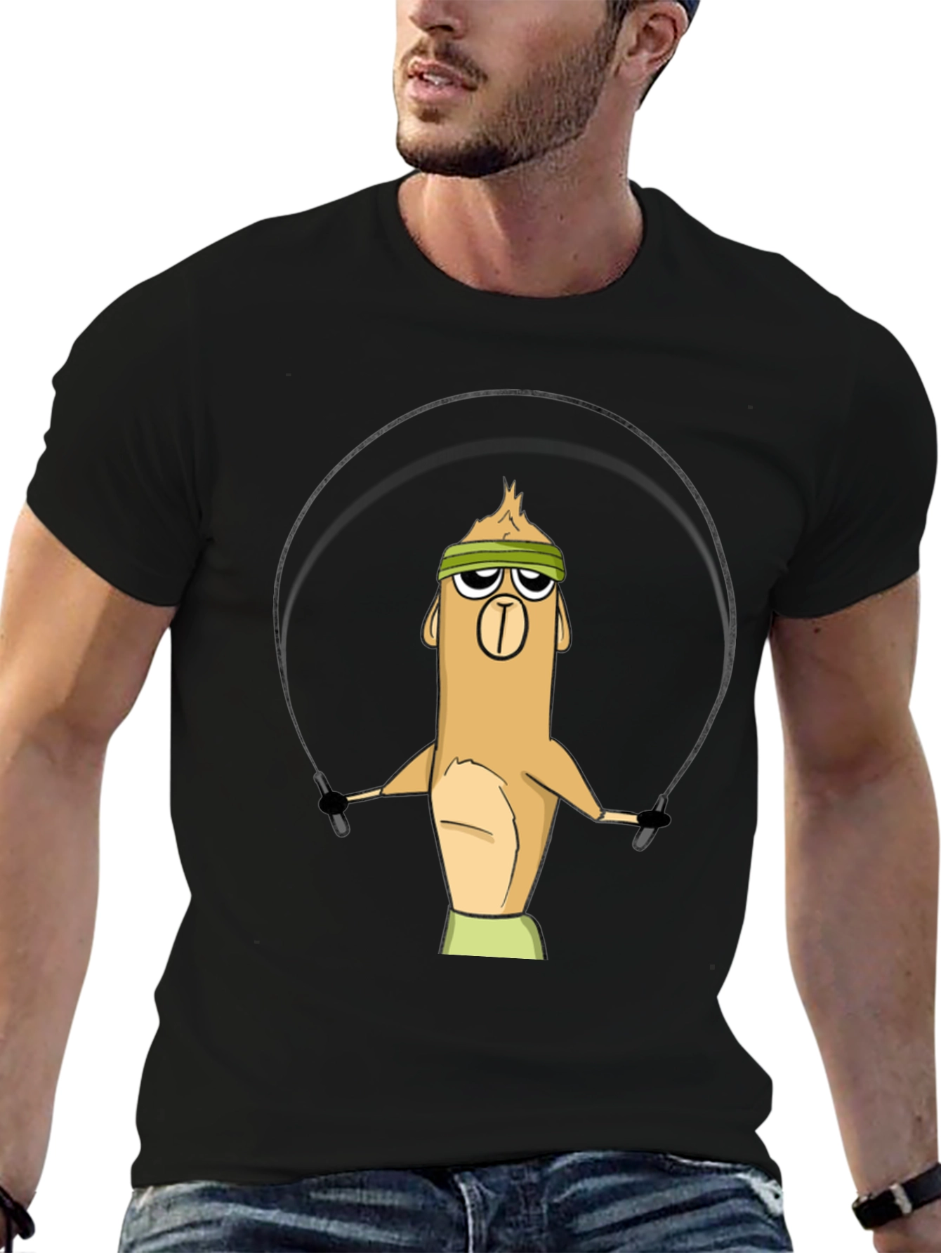 Funny Cartoon Character Workout T-Shirt