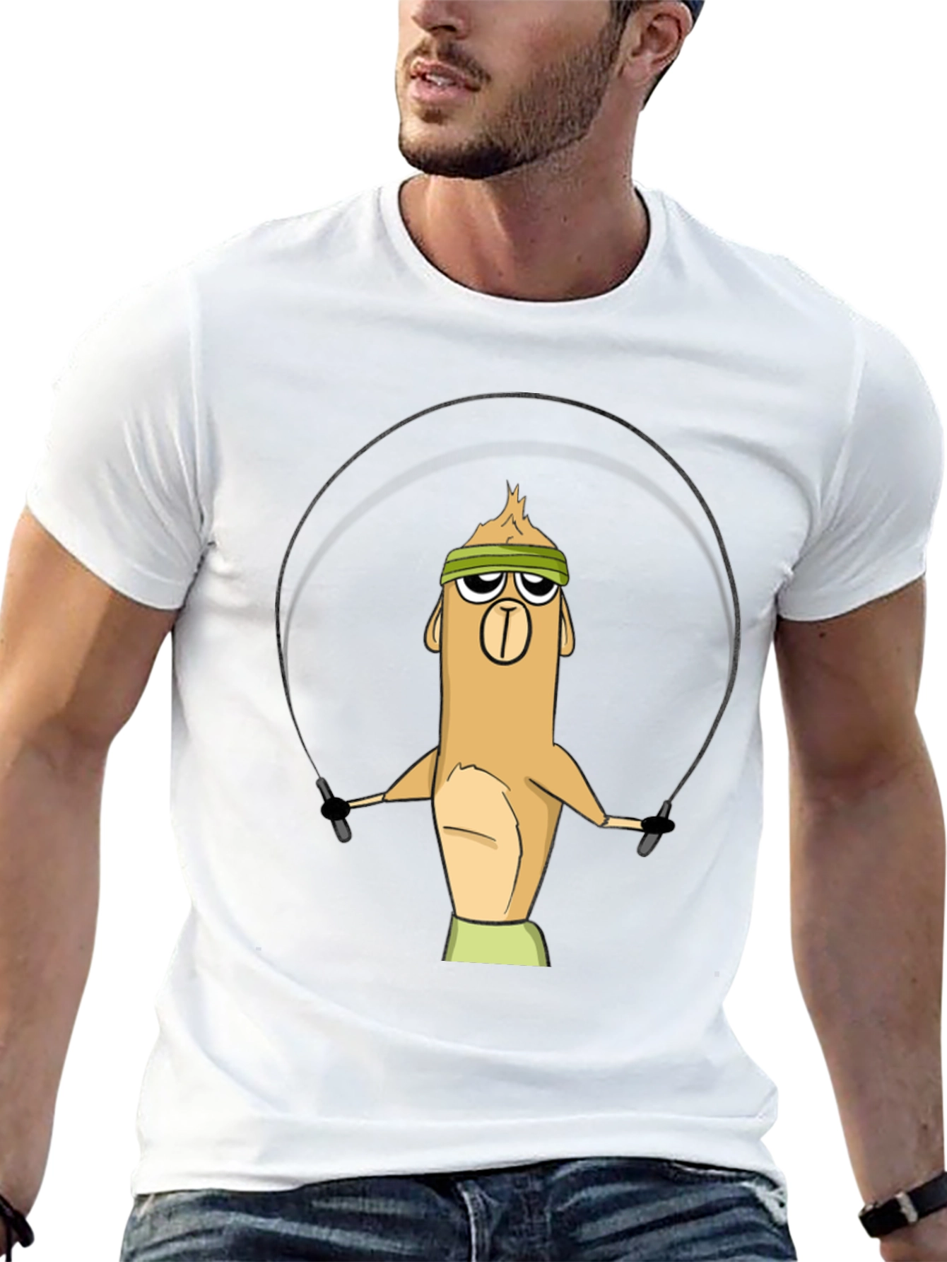 Funny Cartoon Character Workout T-Shirt