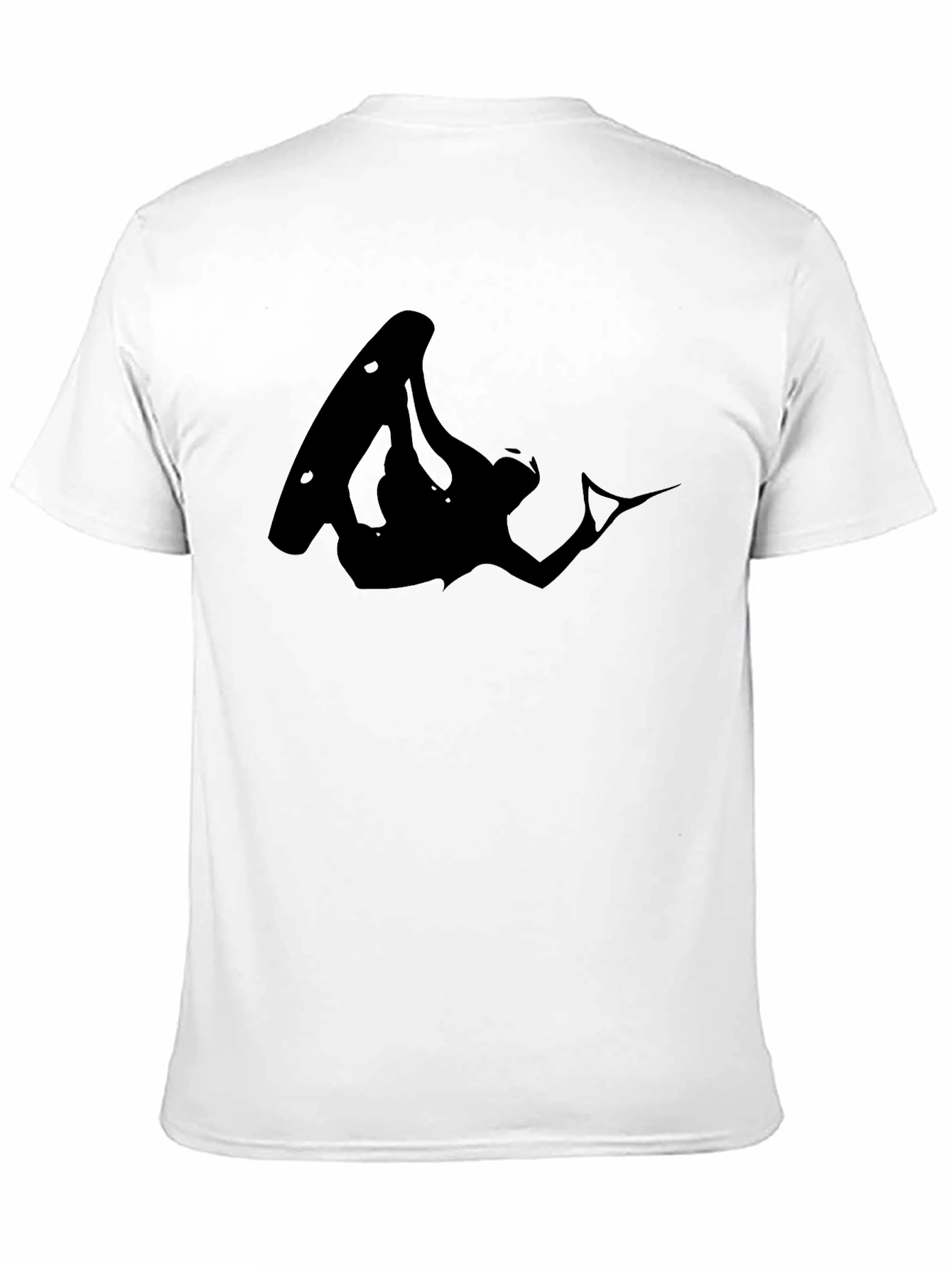 Black Wakeboarder Graphic Tee - Extreme Sports Fashion
