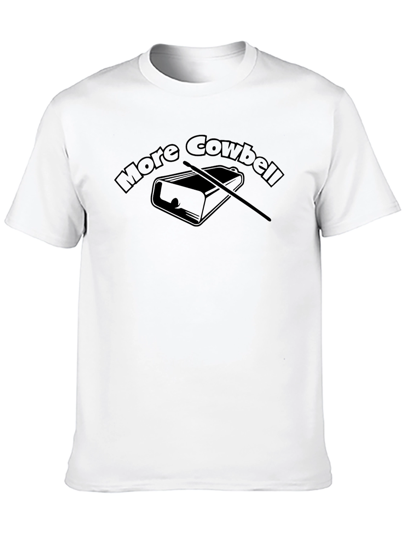 More Cowbell Graphic Tee - Funny Music T-Shirt