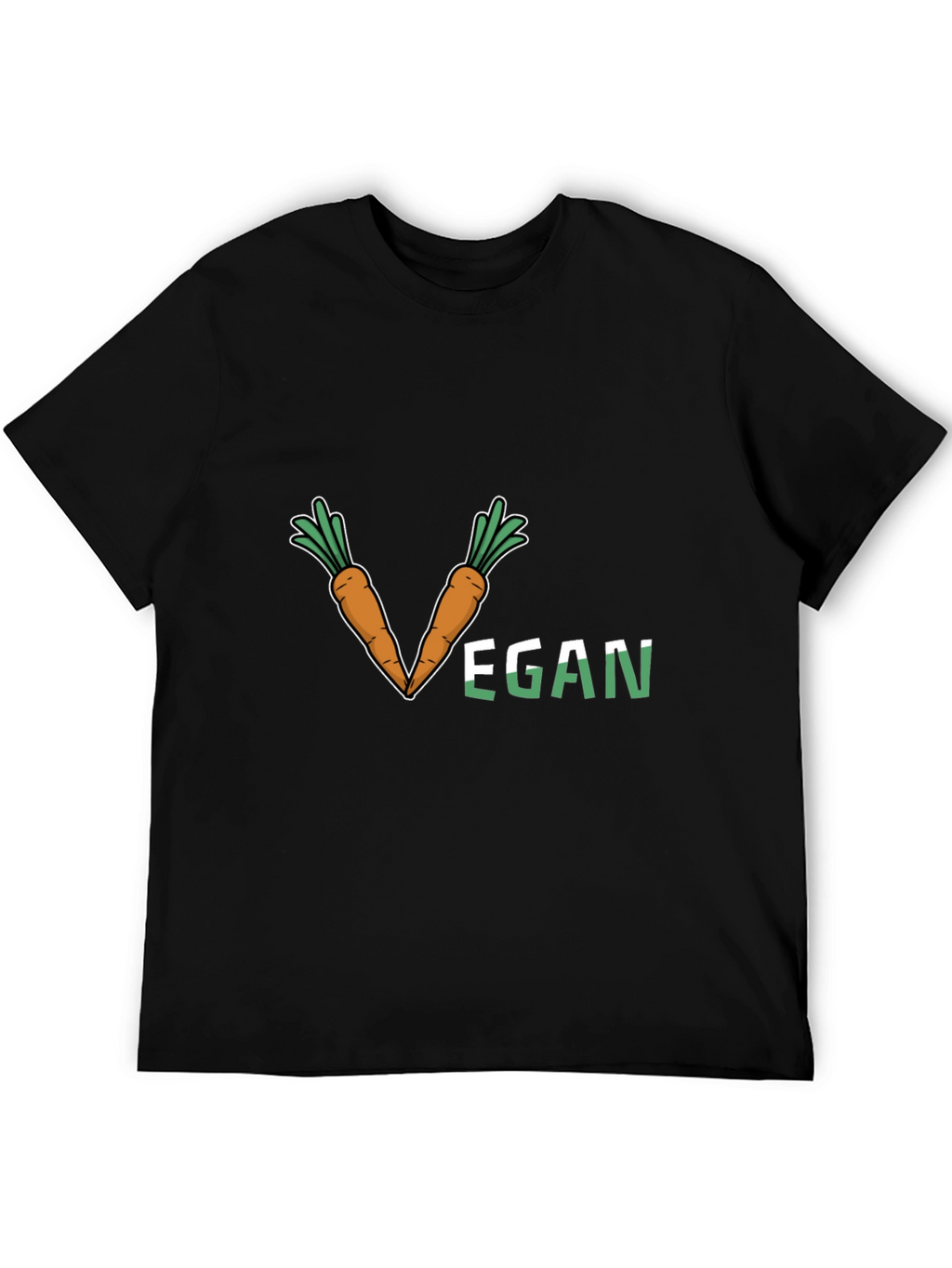 Vegan Carrot V-Neck T-Shirt