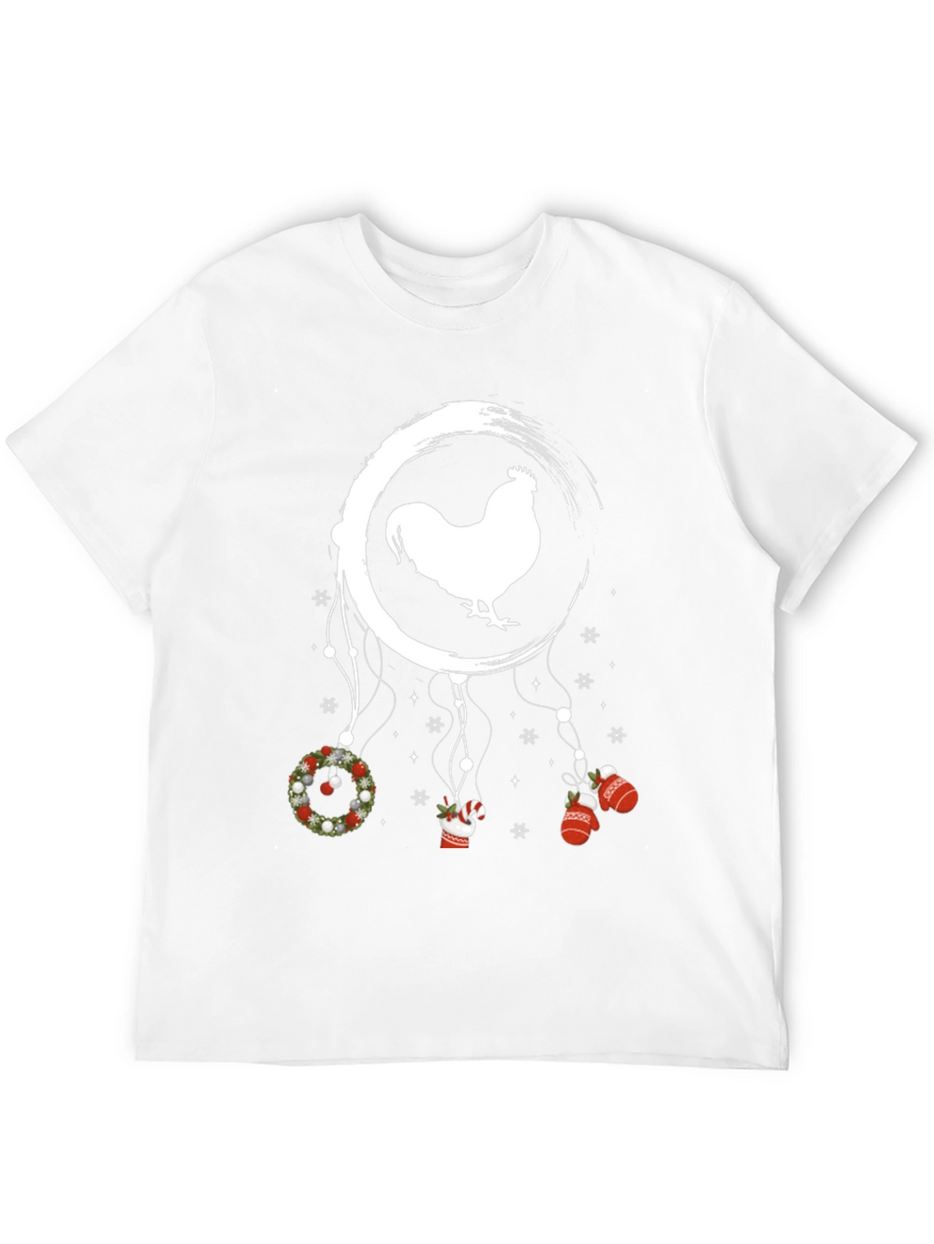 Festive Rooster Dreamcatcher Graphic Tee