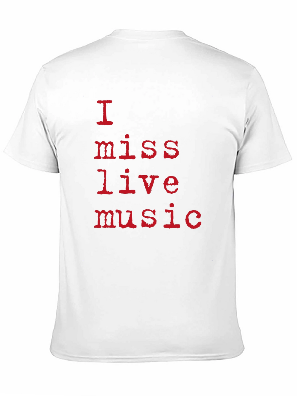 I Miss Live Music Black T-Shirt