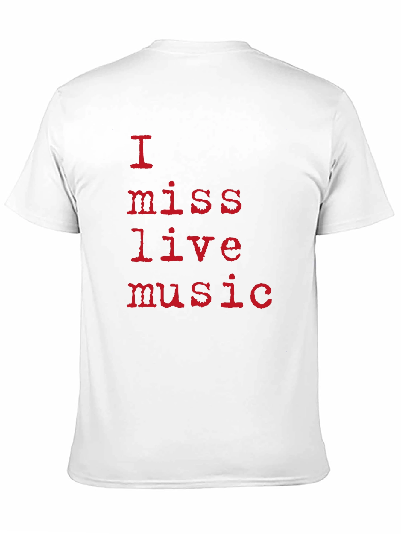 I Miss Live Music Black T-Shirt