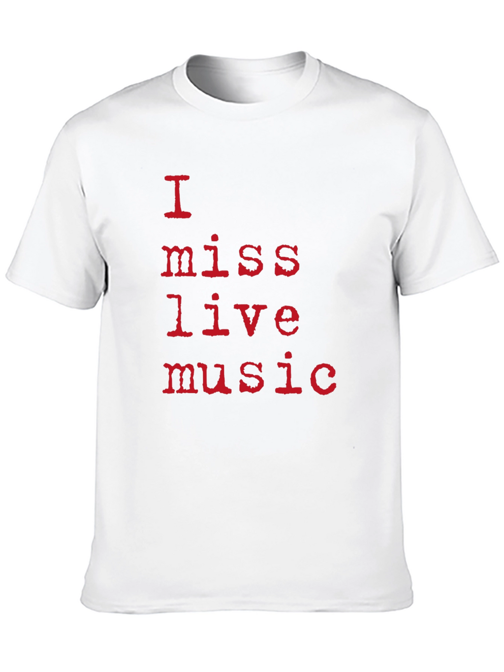 I Miss Live Music Black T-Shirt