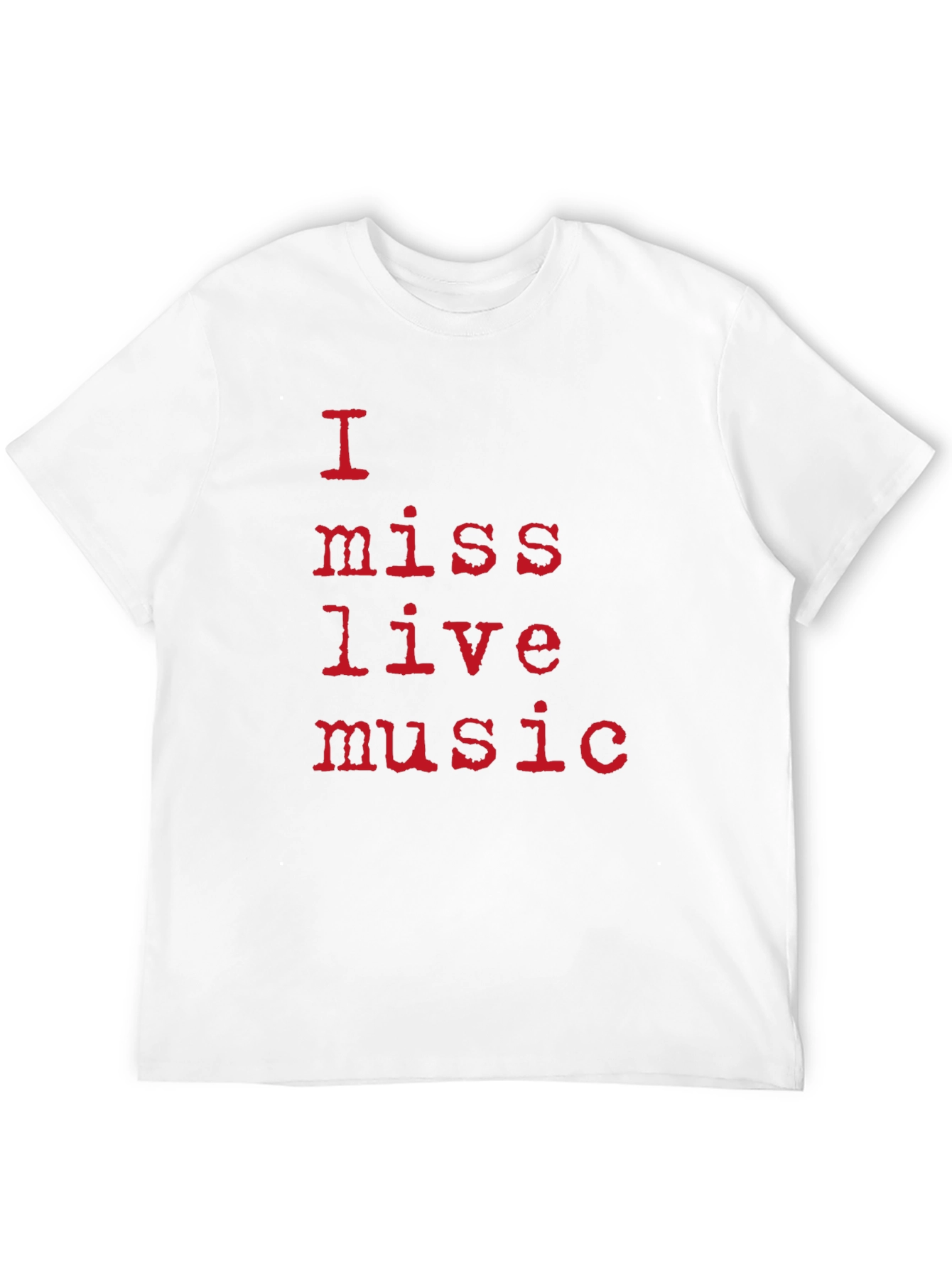 I Miss Live Music Black T-Shirt