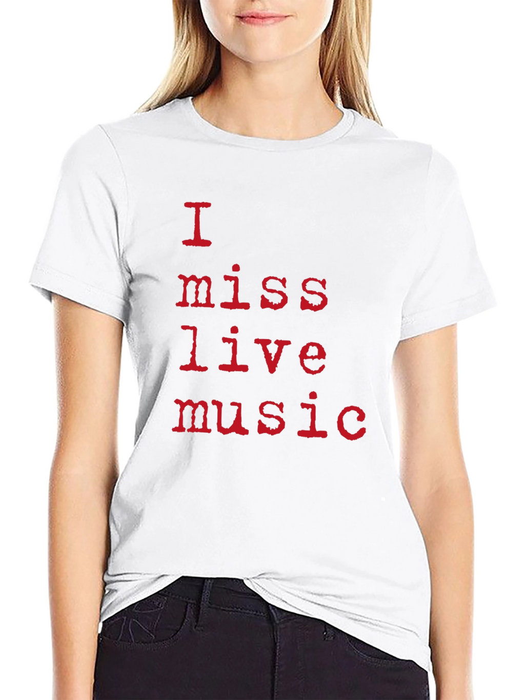 I Miss Live Music Black T-Shirt