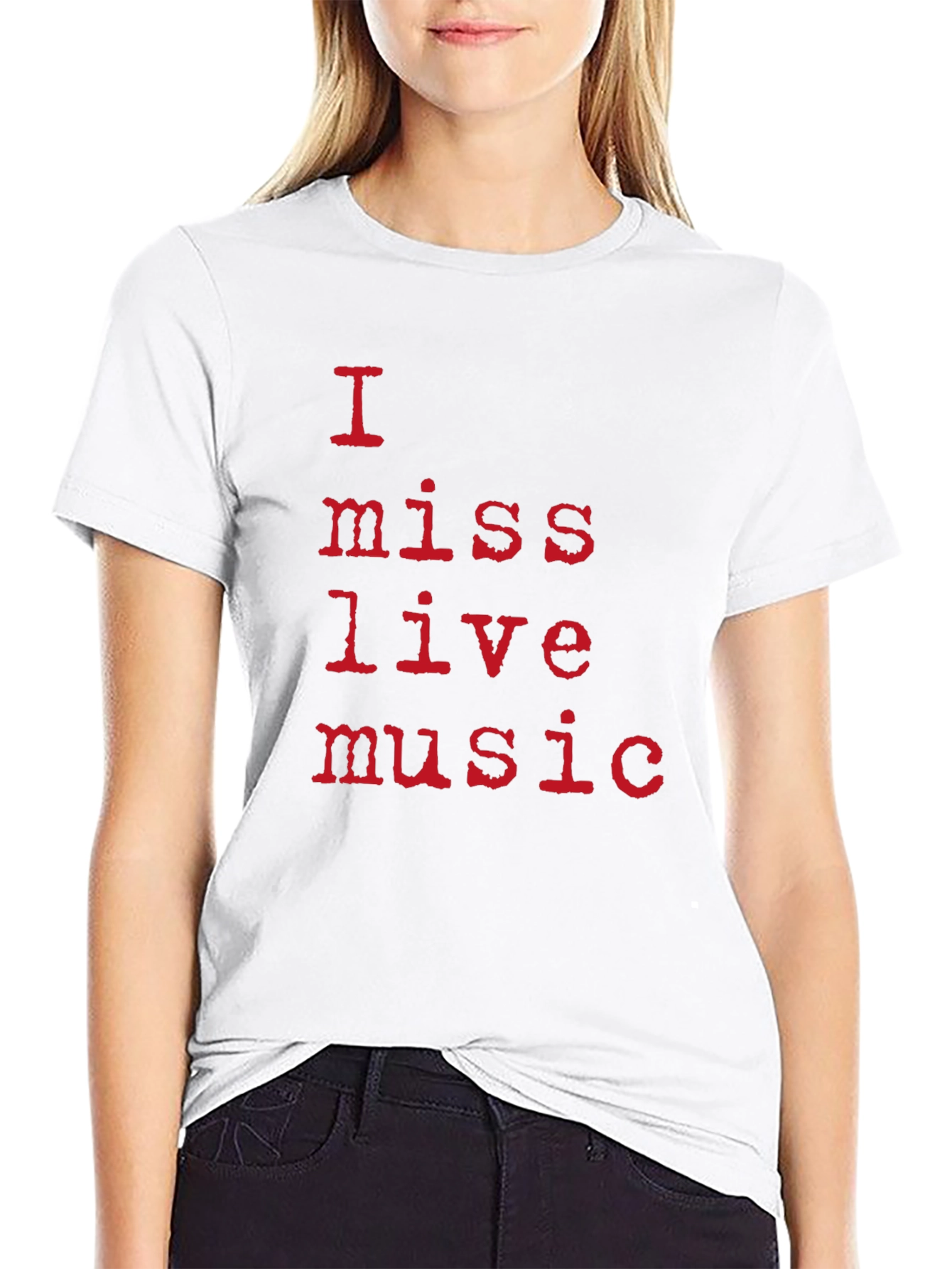 I Miss Live Music Black T-Shirt