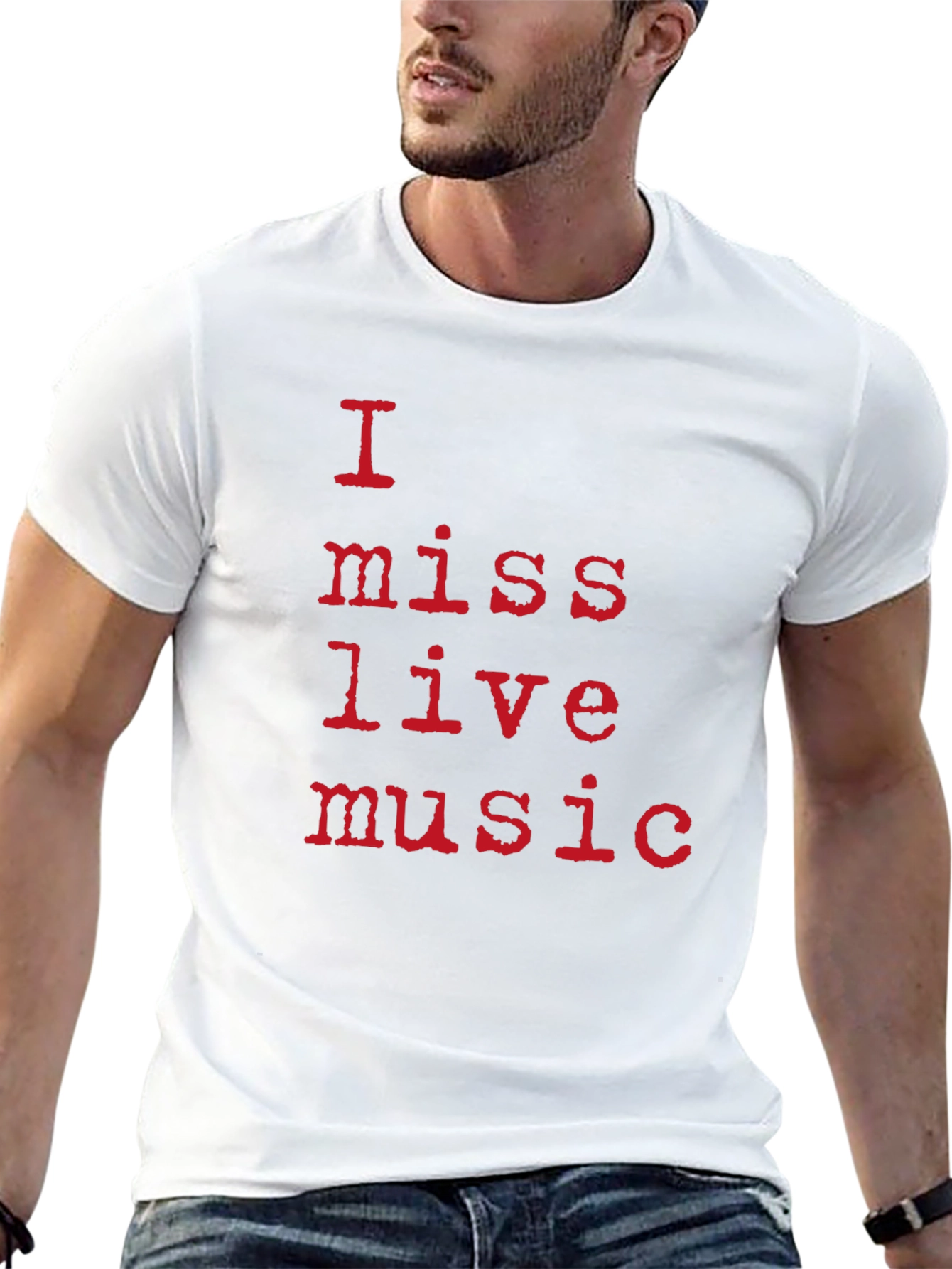 I Miss Live Music Black T-Shirt
