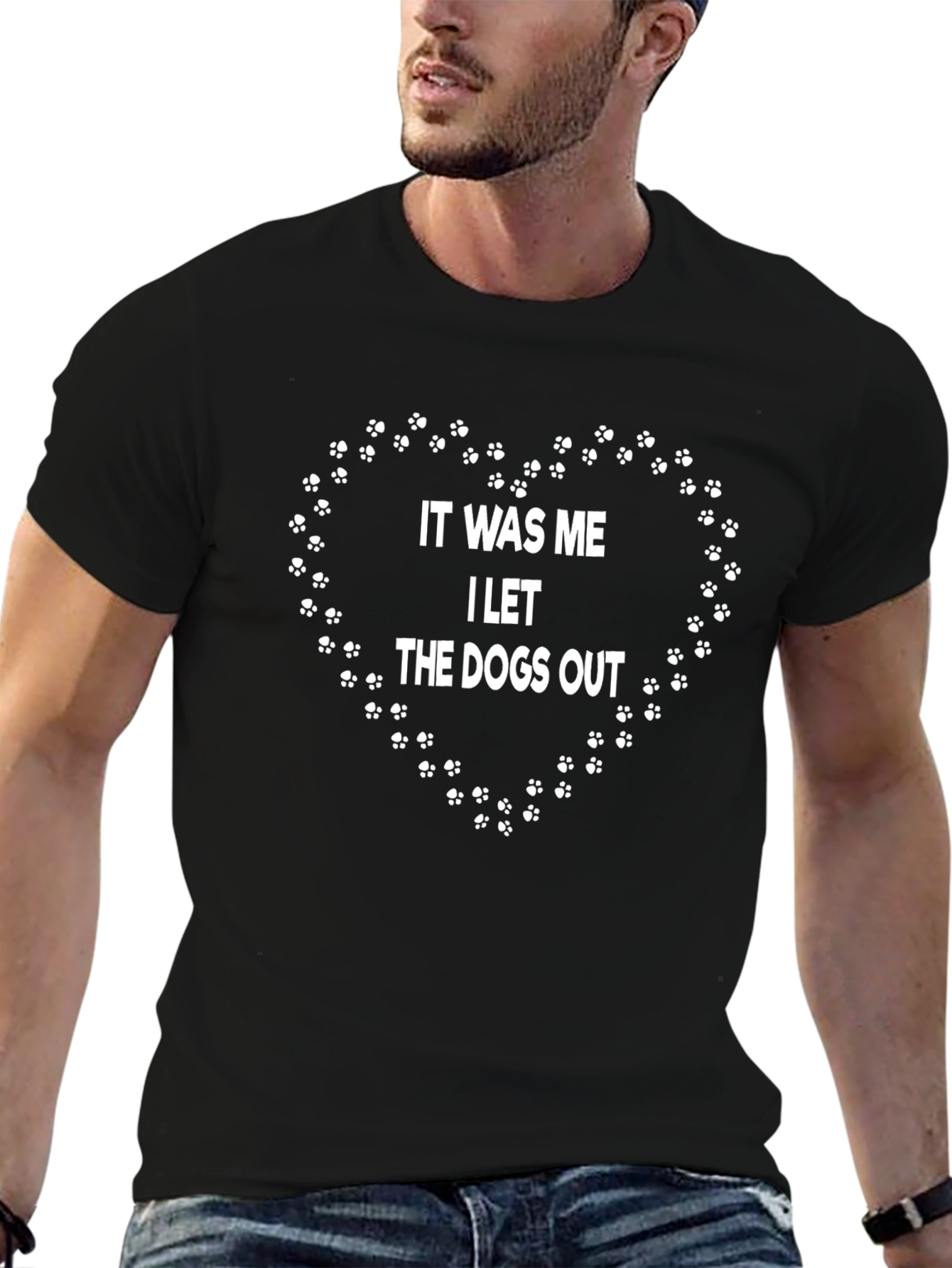 Dog Lover T-Shirt - I Let the Dogs Out Design