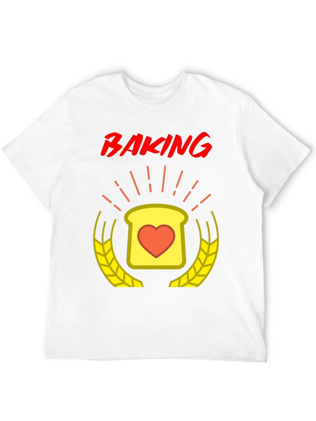 Baking Love T-Shirt - Heart Toast Design