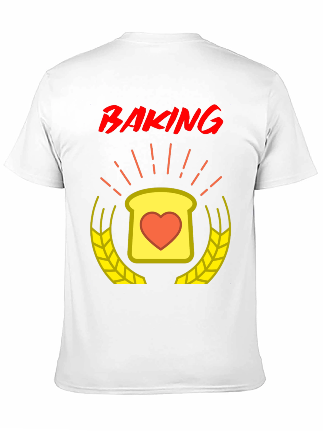 Baking Love T-Shirt - Heart Toast Design