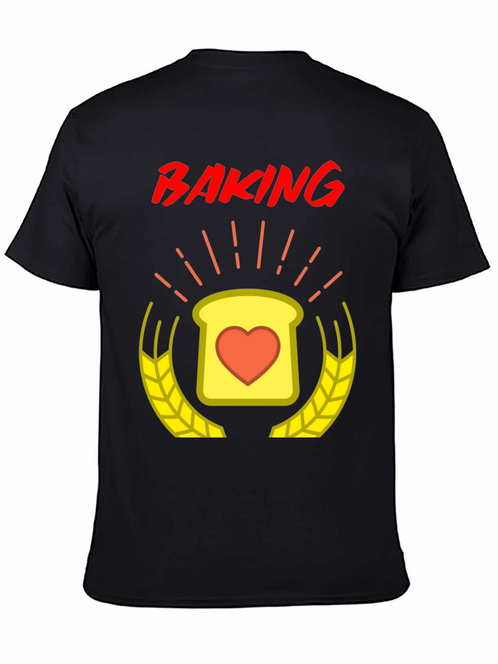 Baking Love T-Shirt - Heart Toast Design