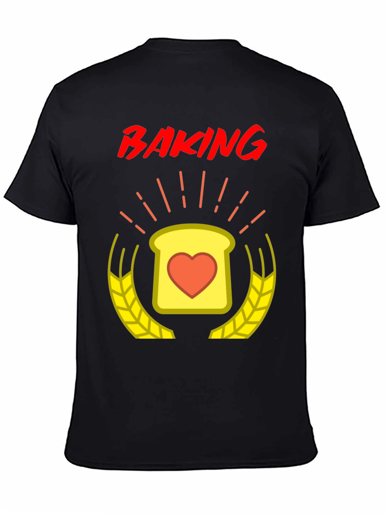 Baking Love T-Shirt - Heart Toast Design