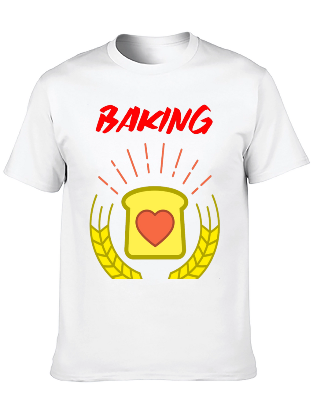 Baking Love T-Shirt - Heart Toast Design