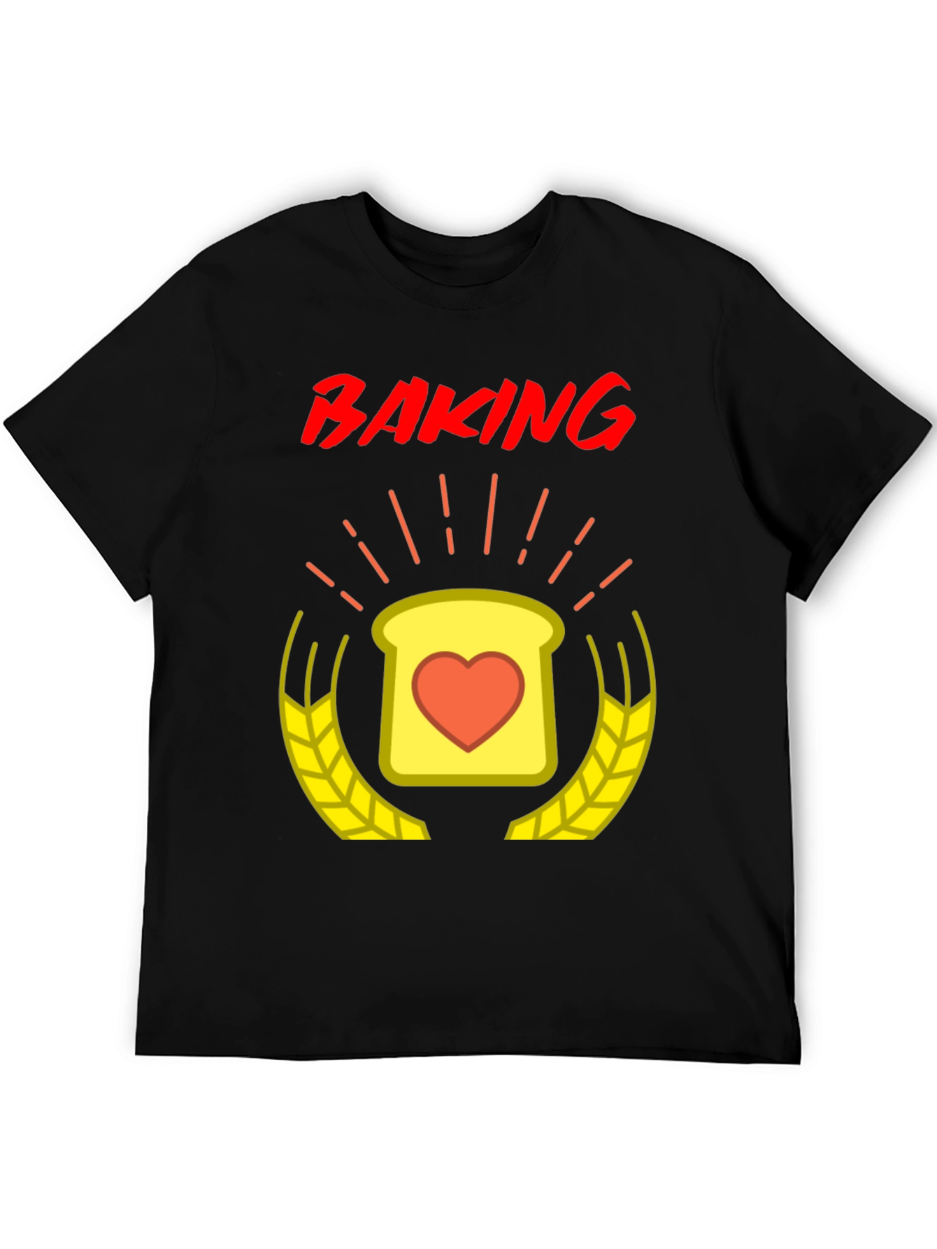 Baking Love T-Shirt - Heart Toast Design