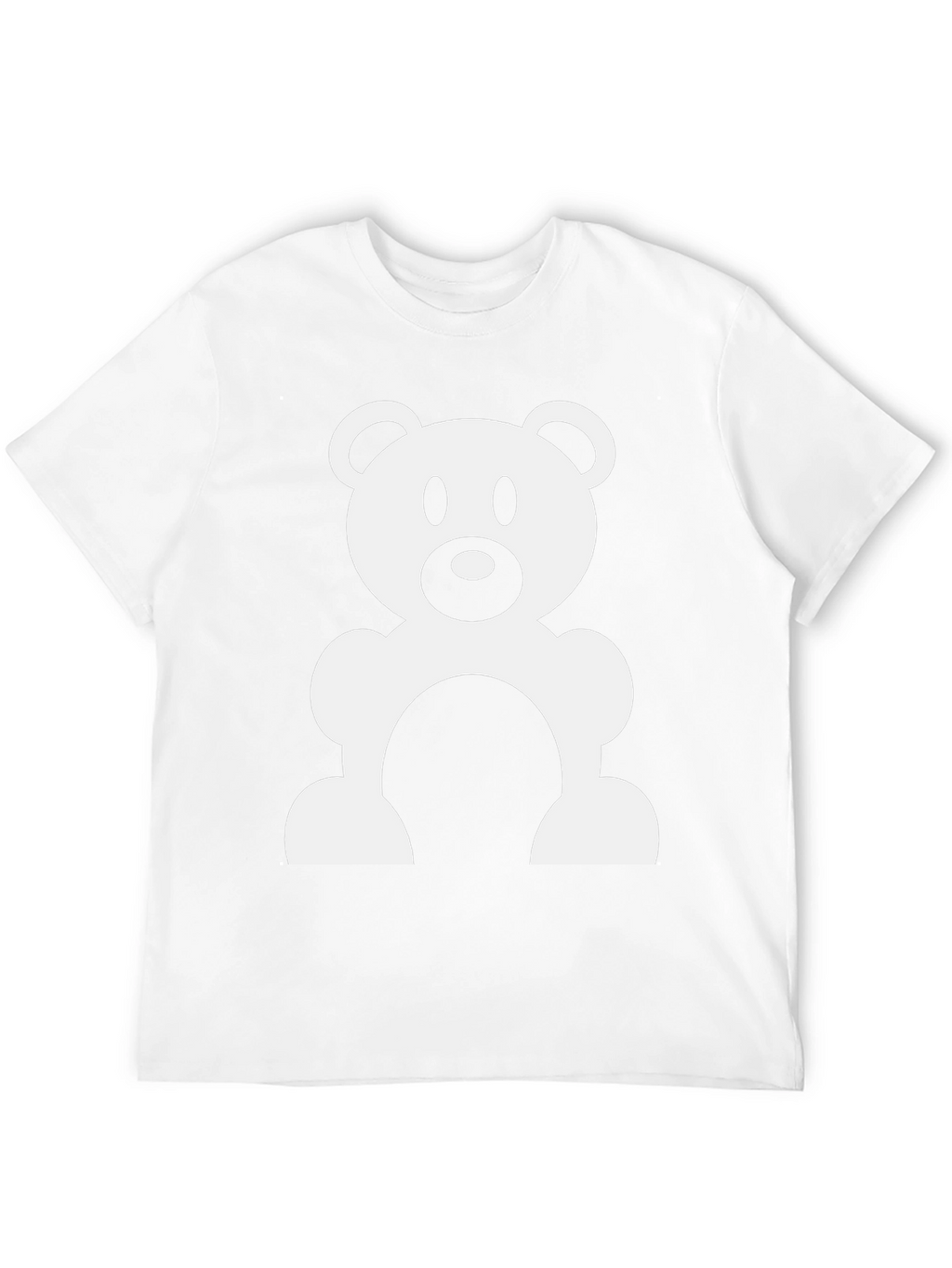 Cute Teddy Bear Graphic Black T-Shirt