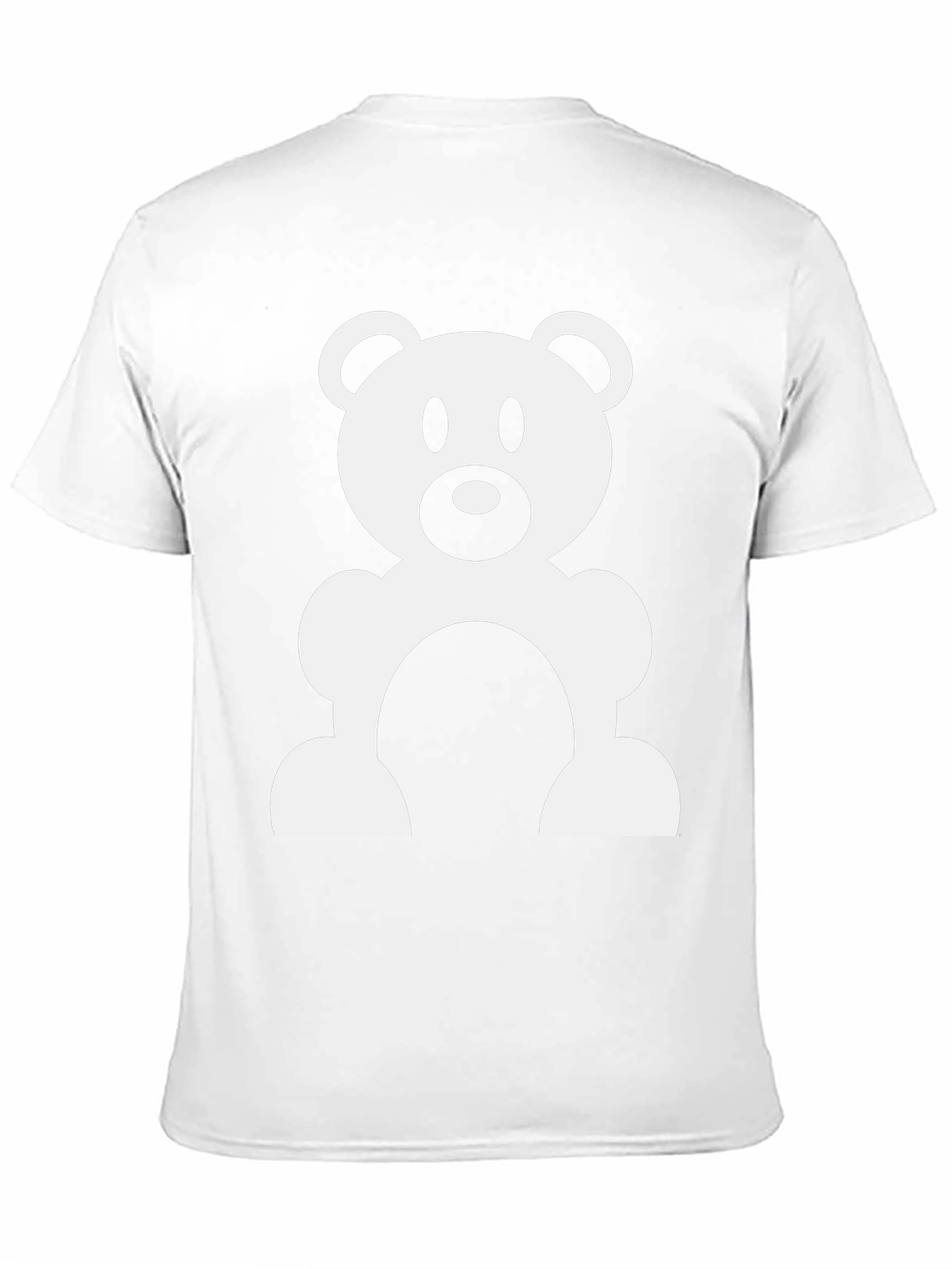 Cute Teddy Bear Graphic Black T-Shirt