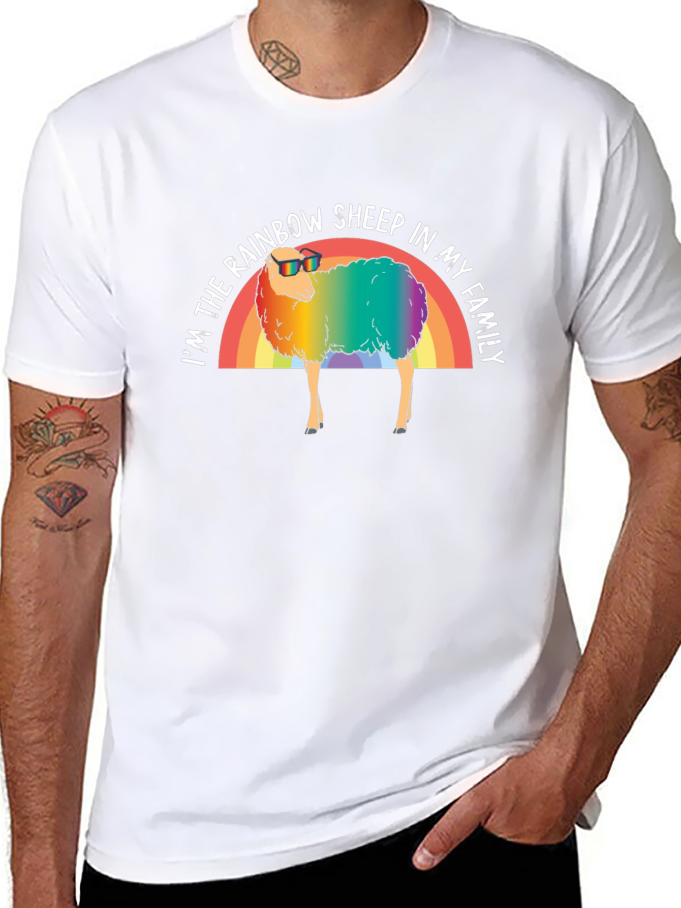 Rainbow Sheep LGBTQ Pride T-Shirt