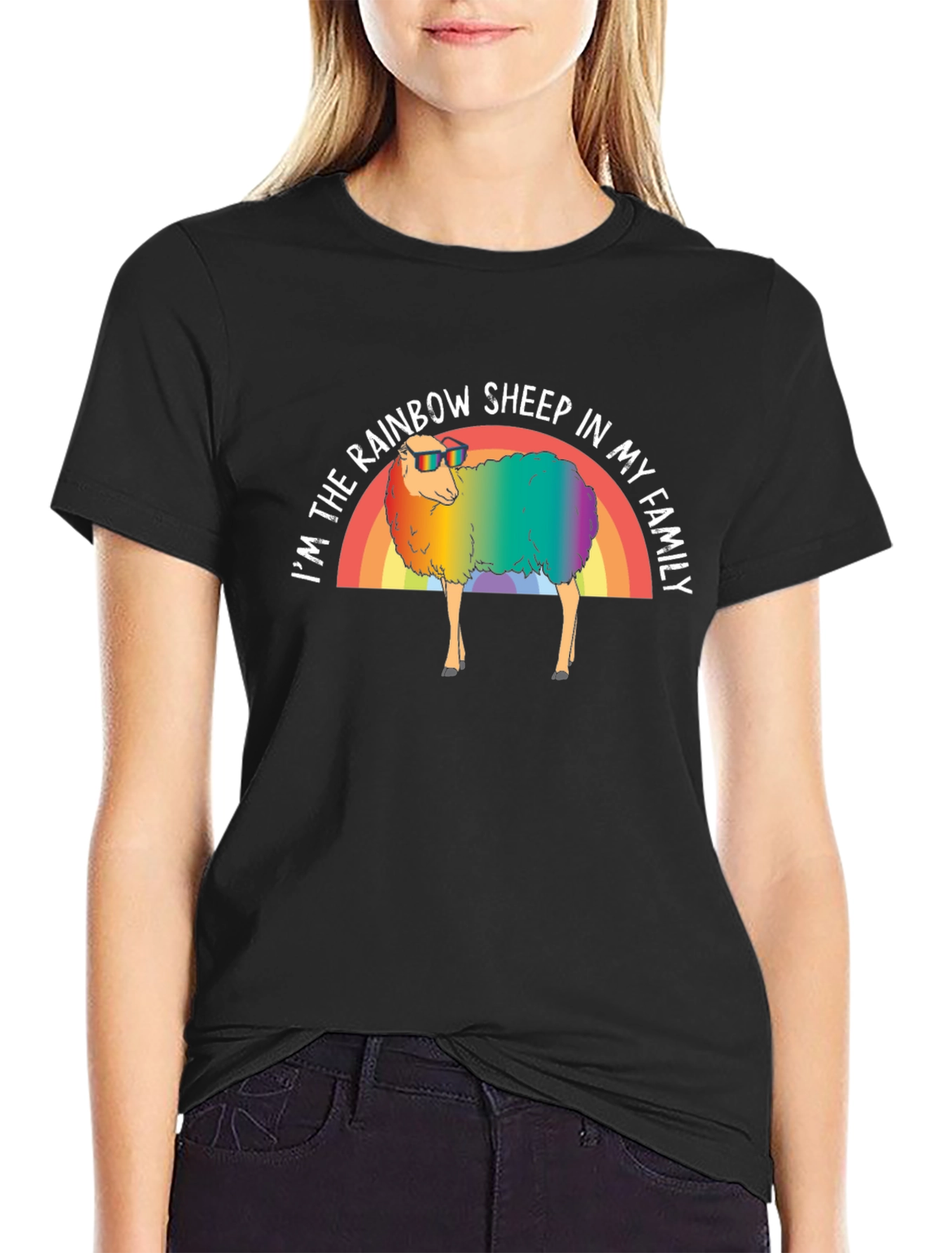 Rainbow Sheep LGBTQ Pride T-Shirt