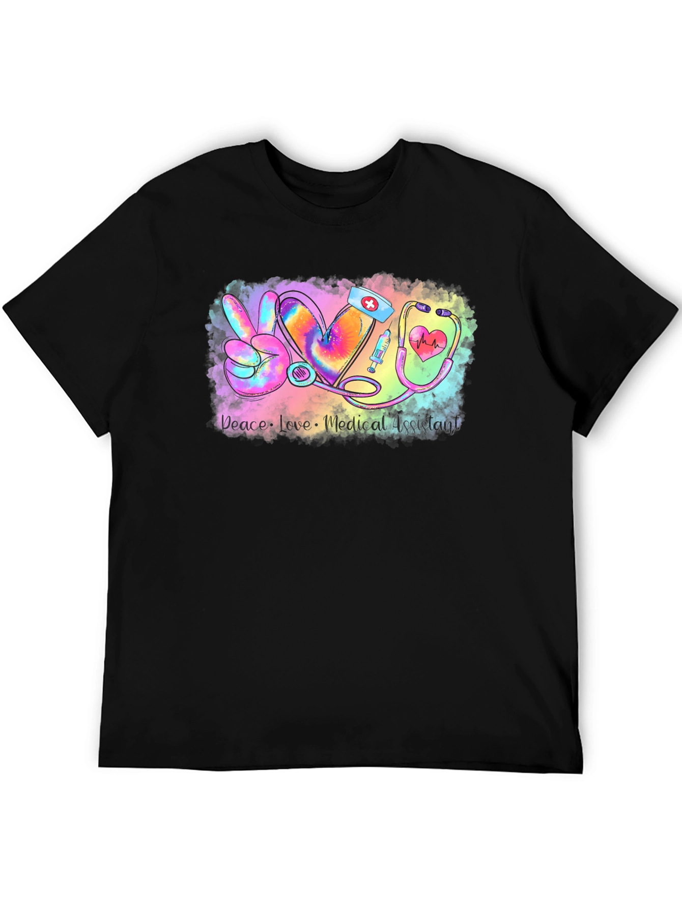 Medical Assistant Peace Love T-Shirt