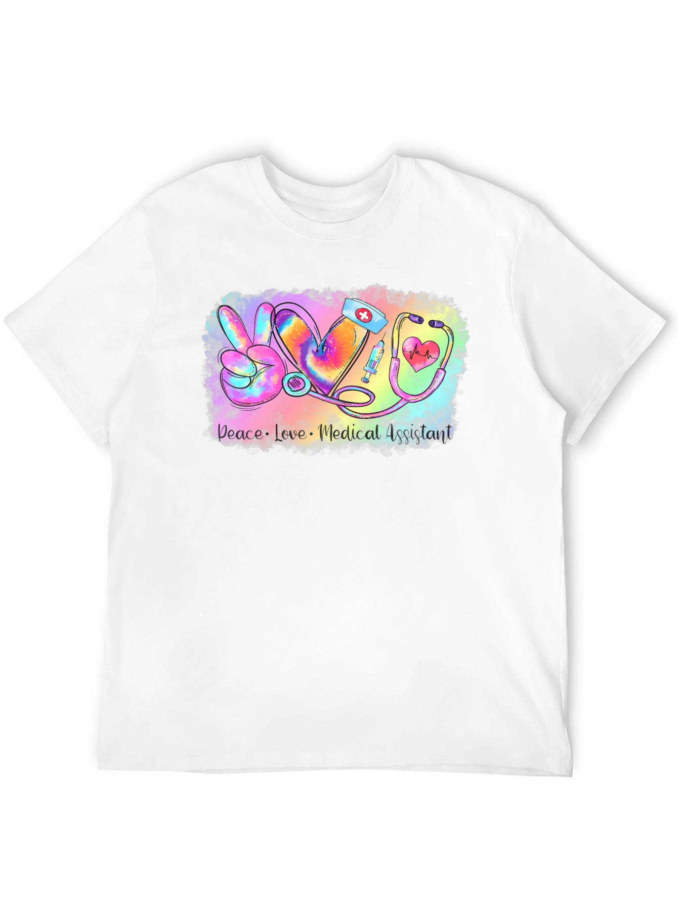 Medical Assistant Peace Love T-Shirt