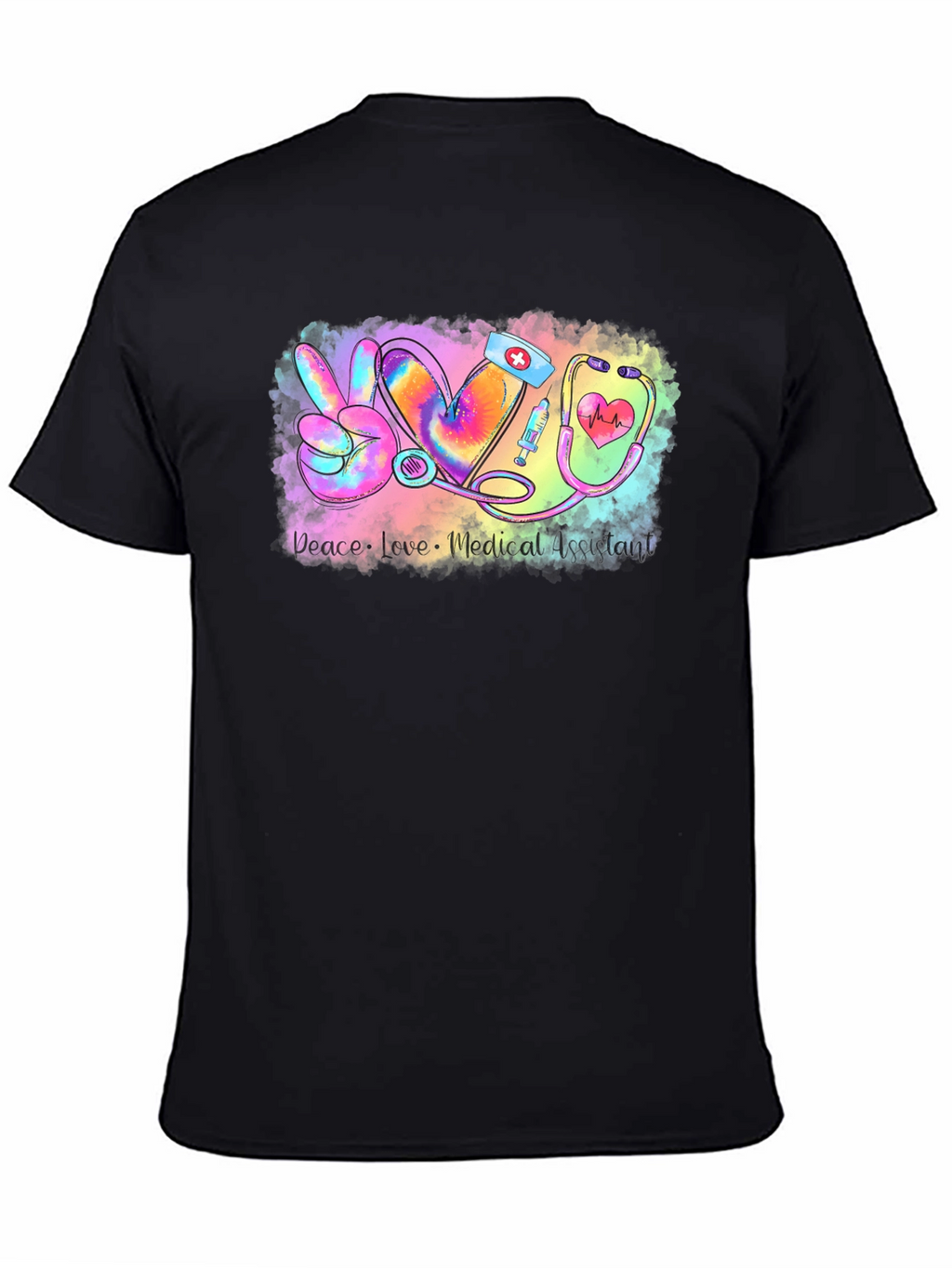 Medical Assistant Peace Love T-Shirt