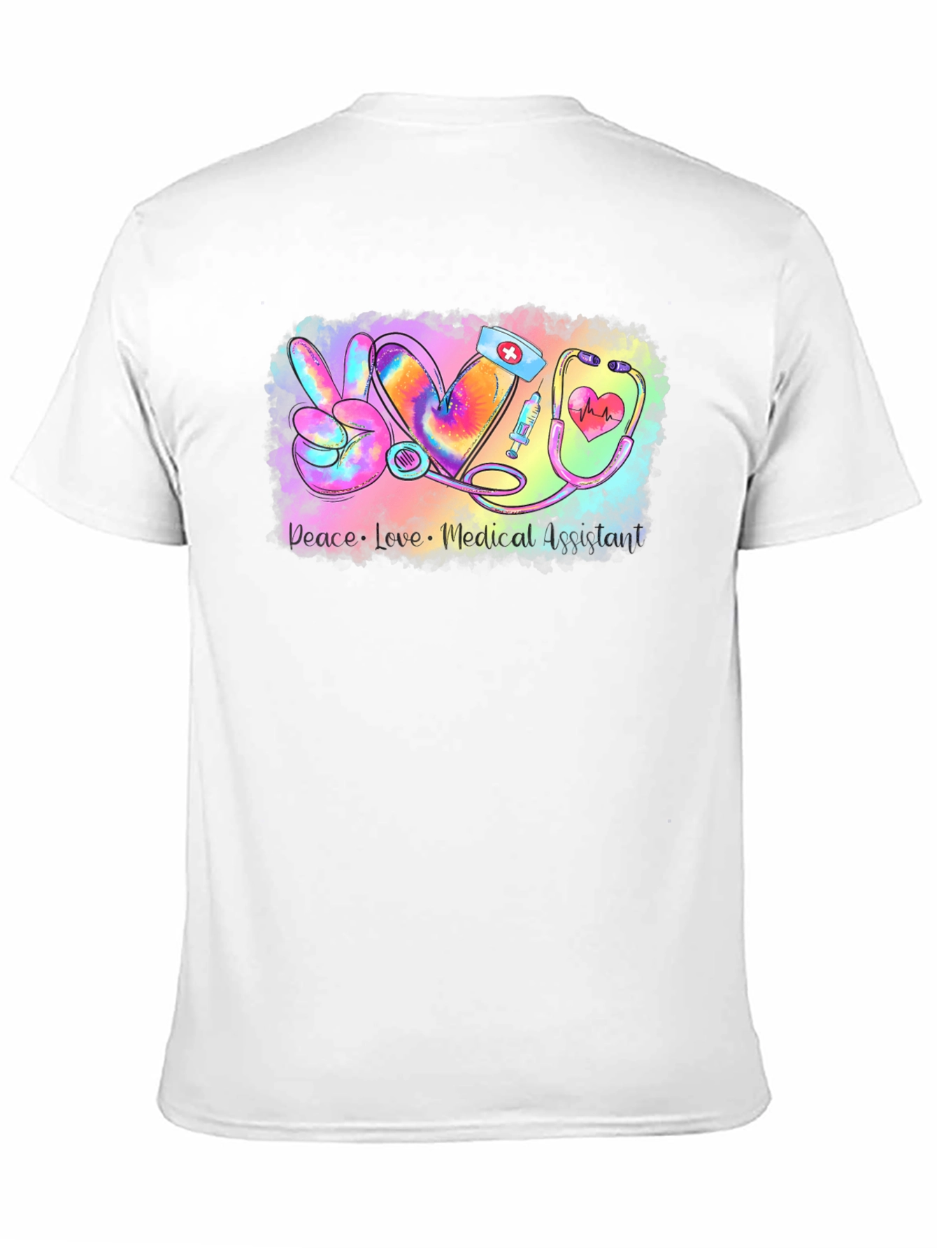 Medical Assistant Peace Love T-Shirt