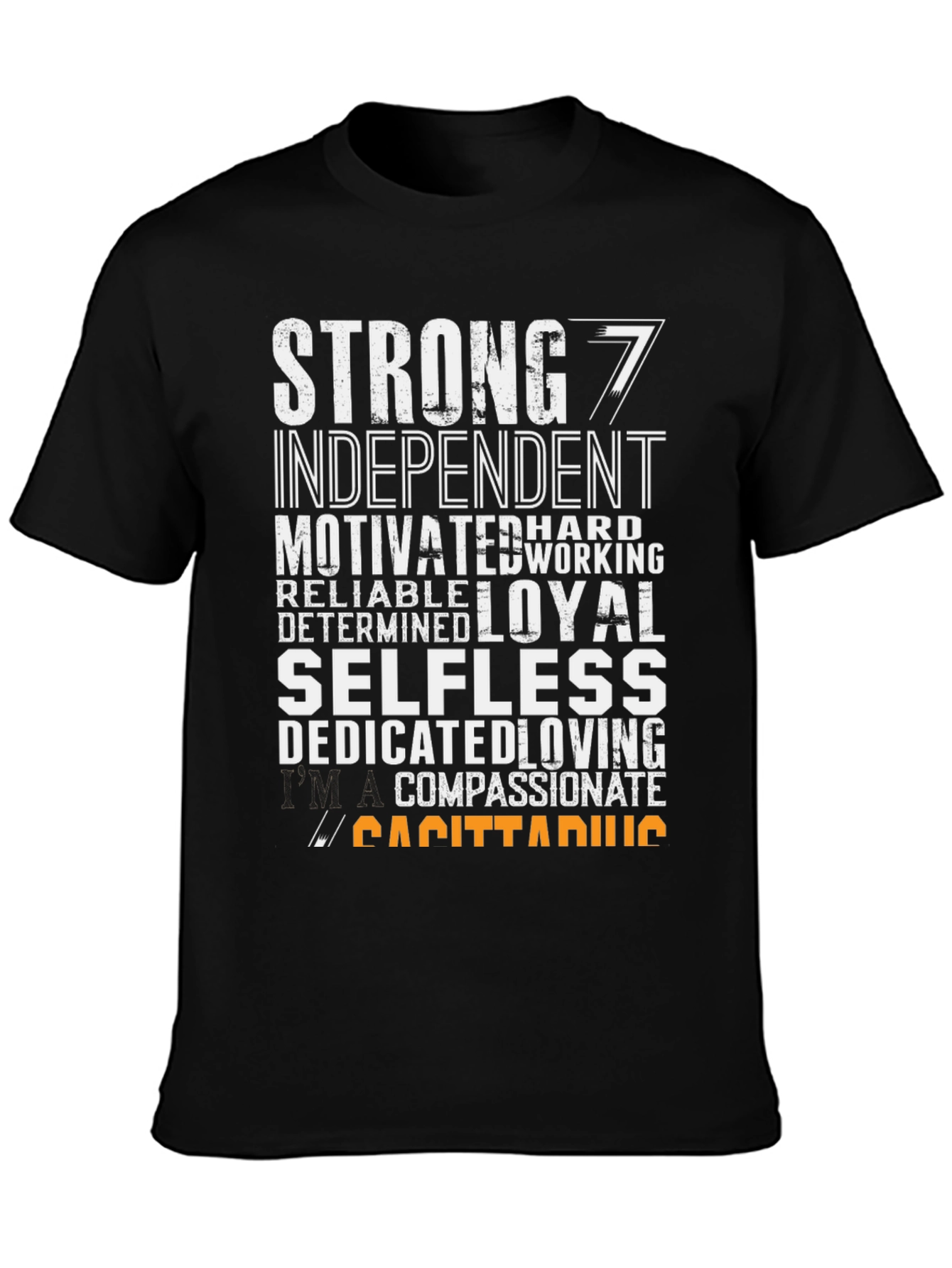 Sagittarius Zodiac T-Shirt - Strong Loyal Compassionate