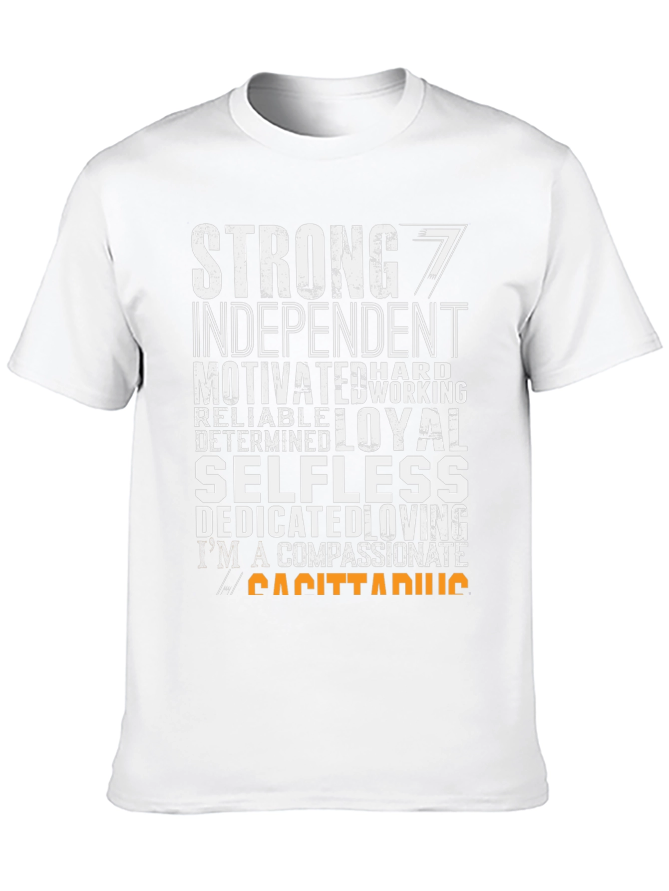 Sagittarius Zodiac T-Shirt - Strong Loyal Compassionate